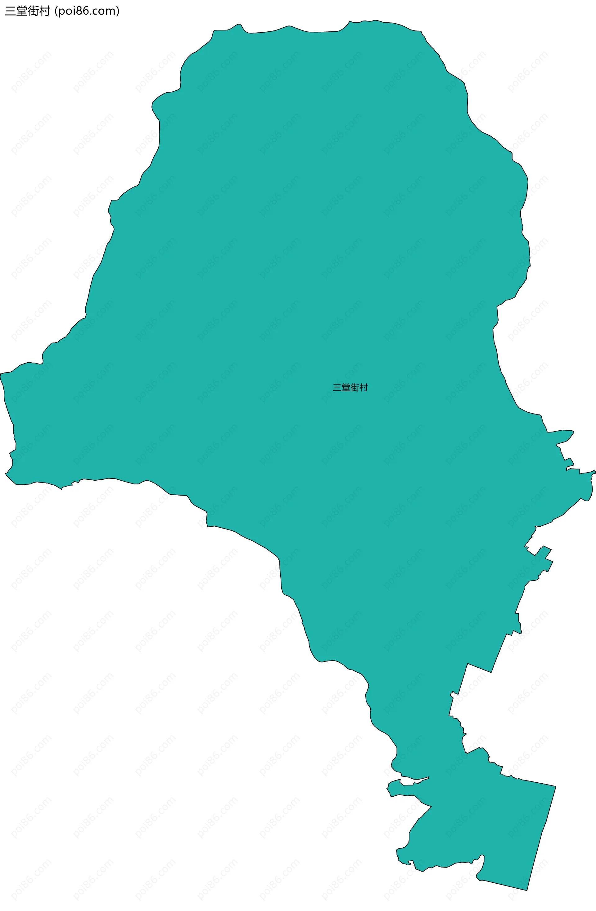 三堂街村边界地图