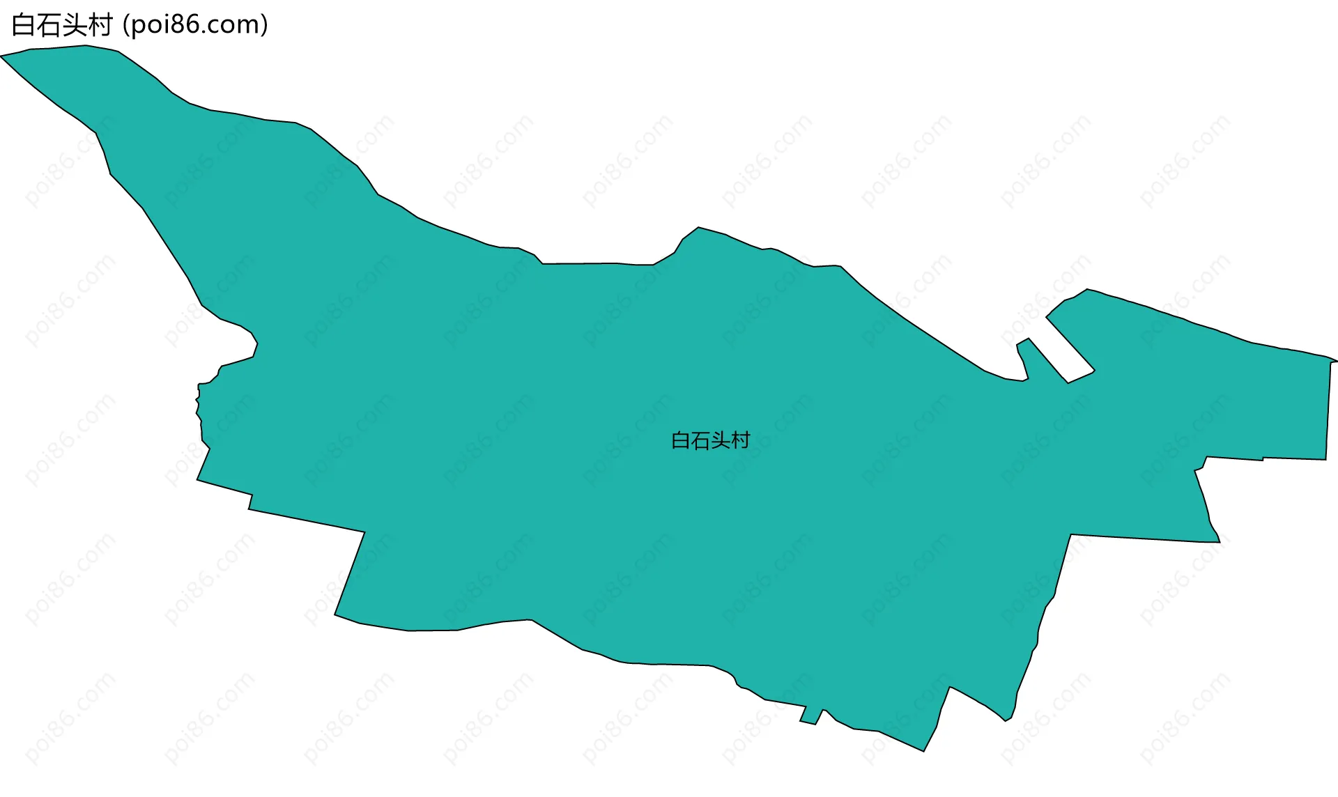 白石头村边界地图