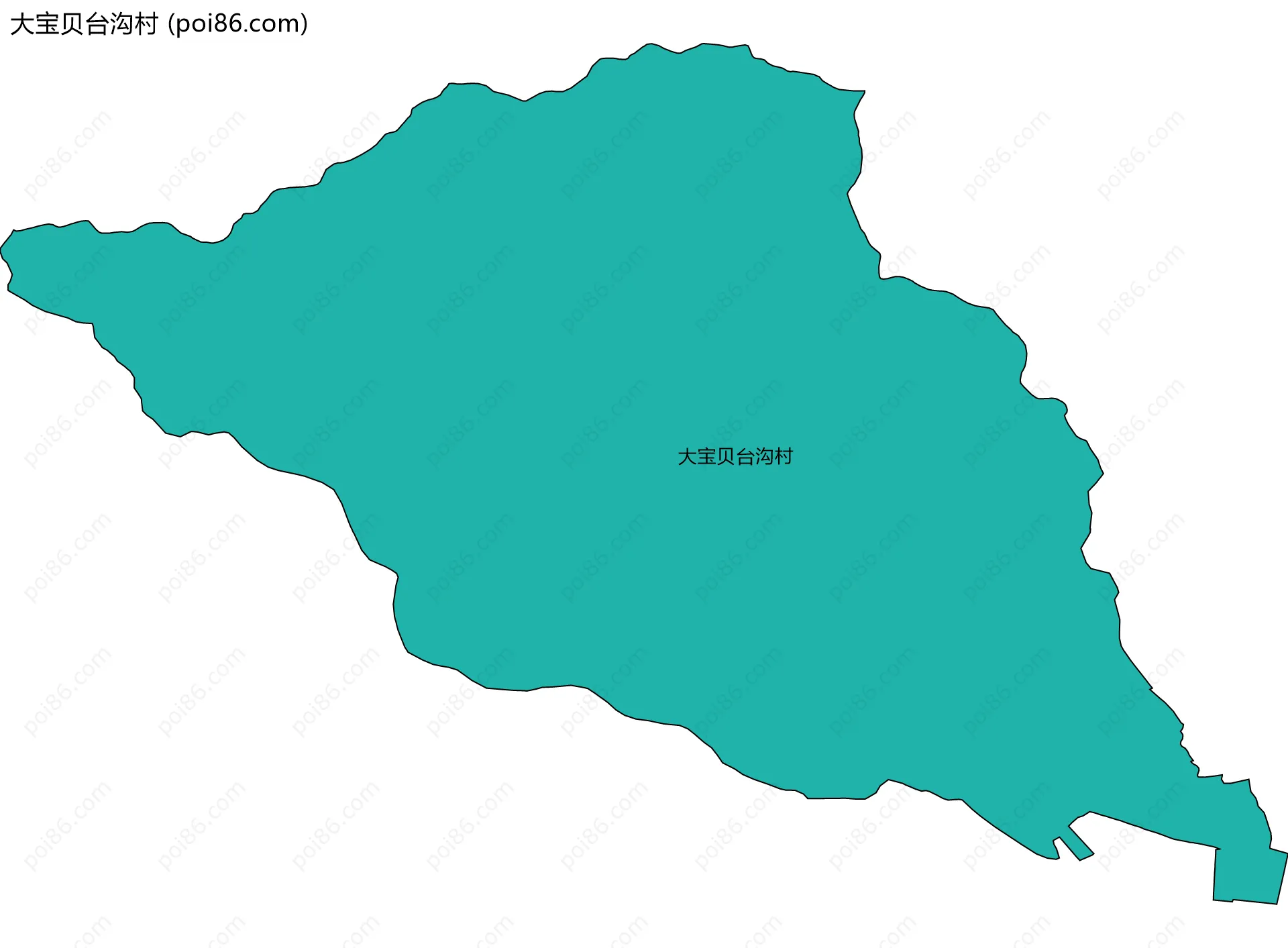 大宝贝台沟村边界地图