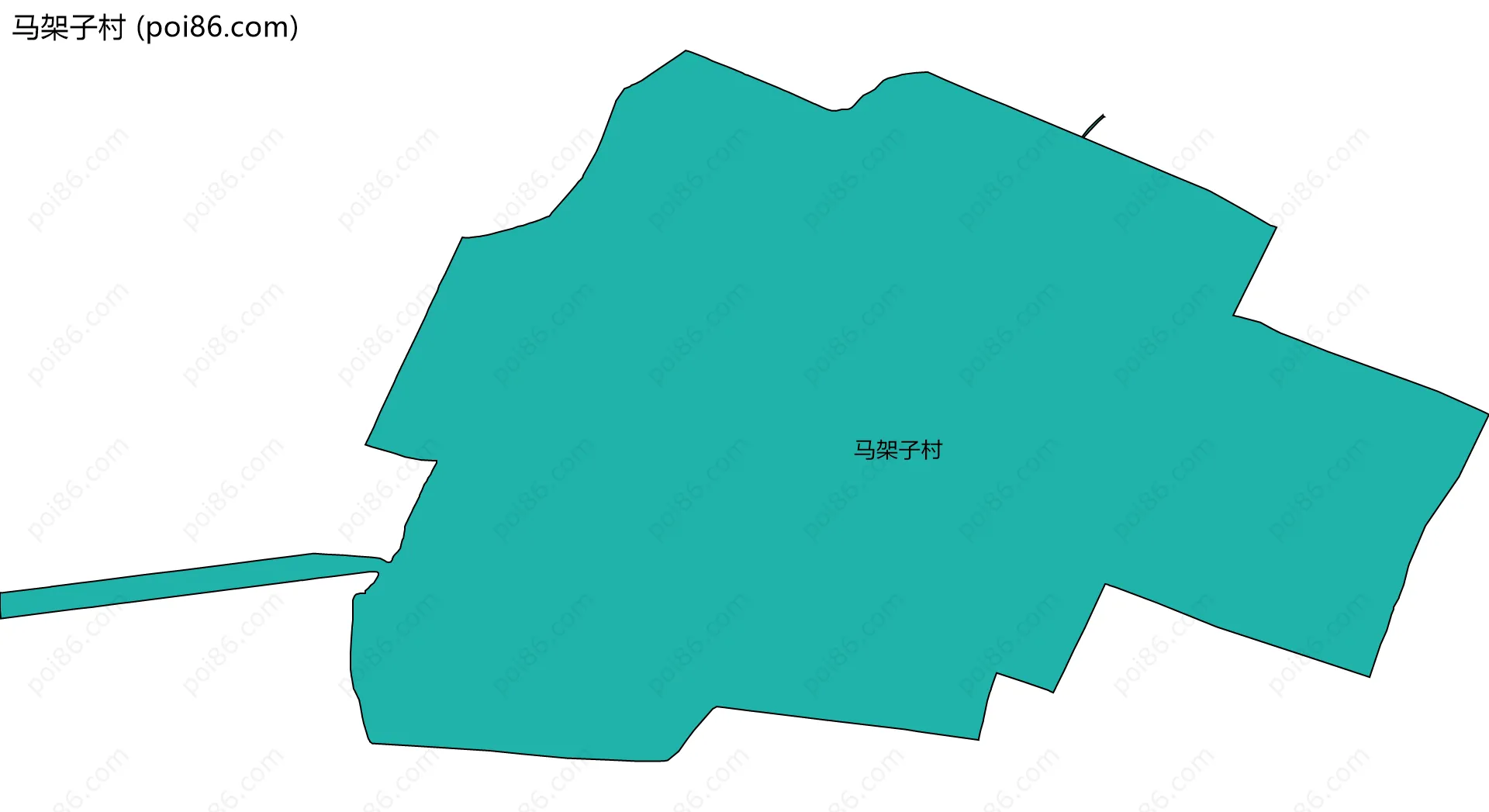 马架子村边界地图