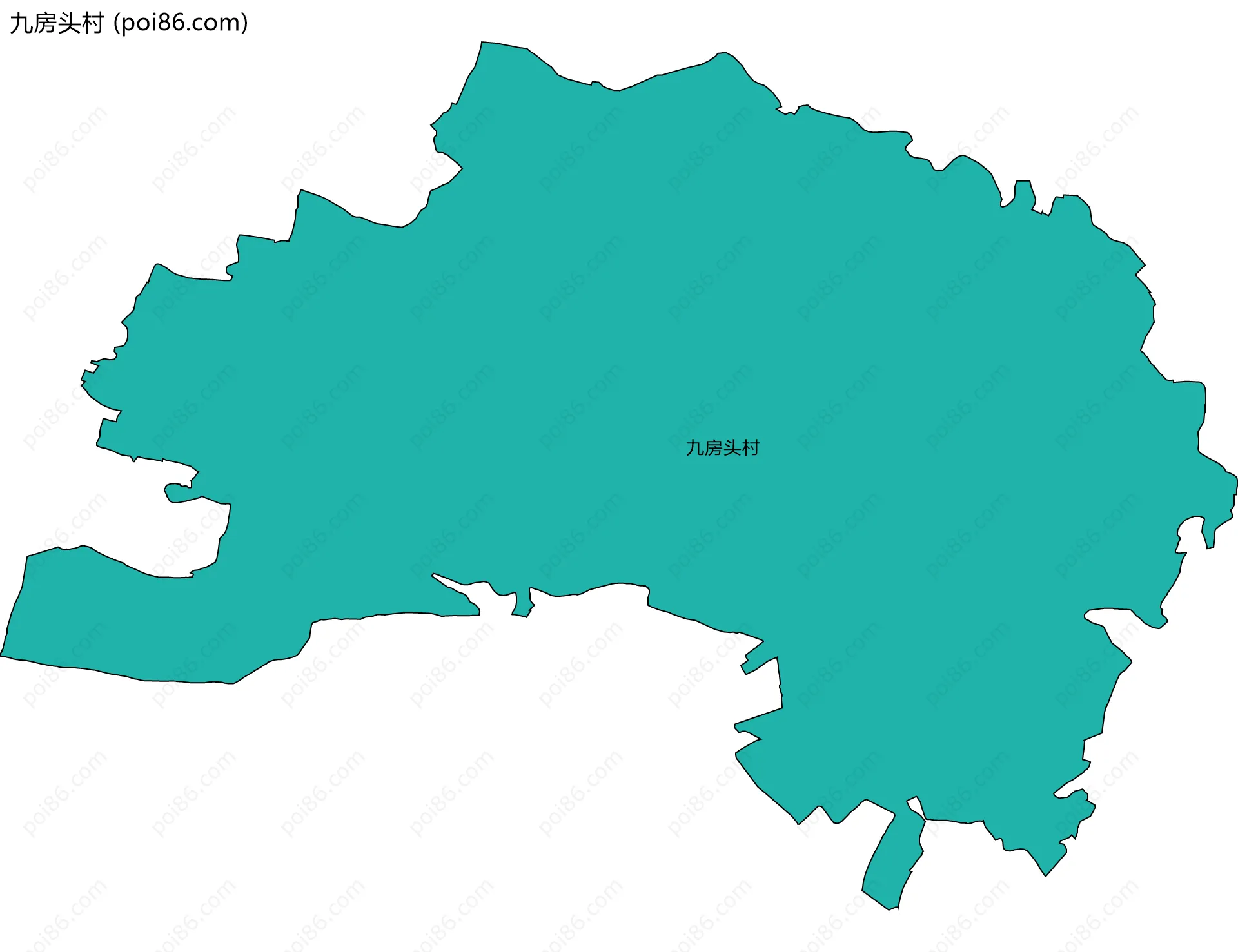 九房头村边界地图