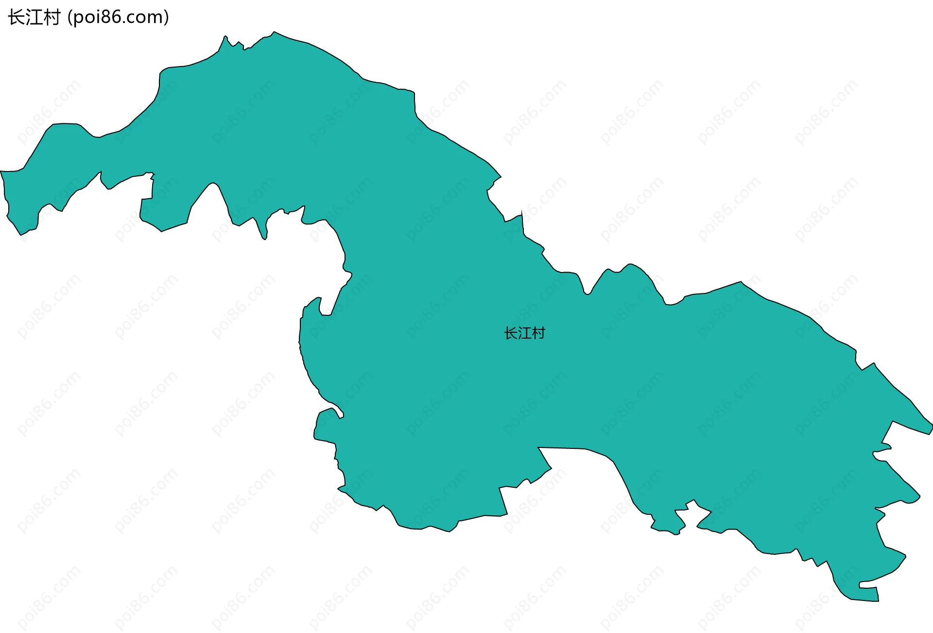 长江村边界地图