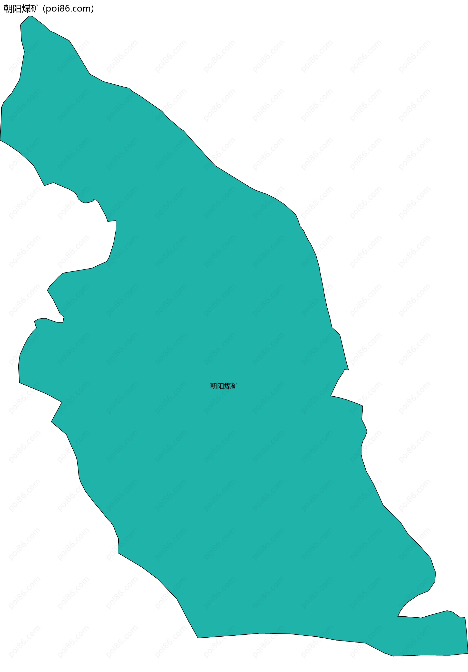朝阳煤矿边界地图