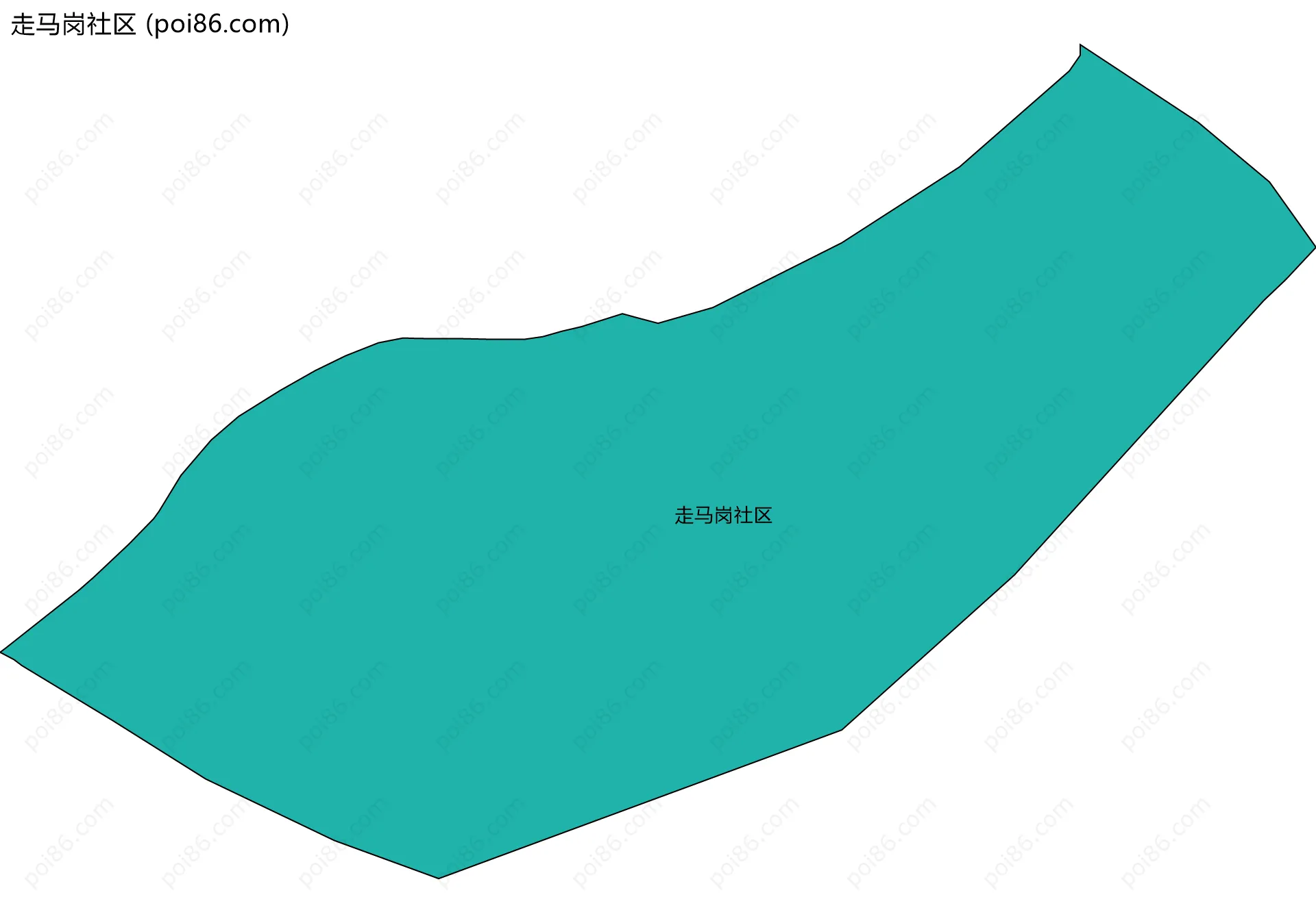 走马岗社区边界地图