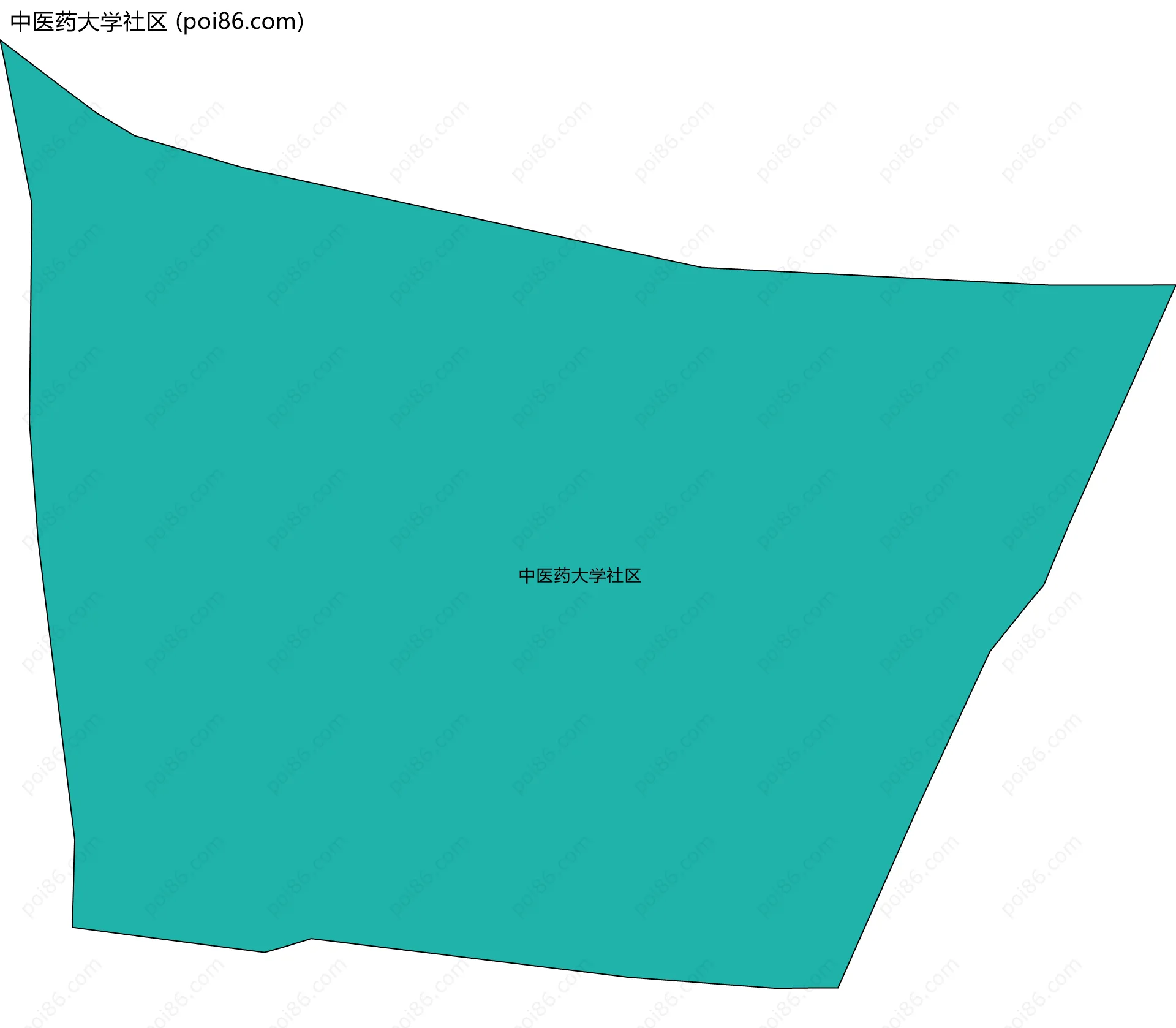 中医药大学社区边界地图
