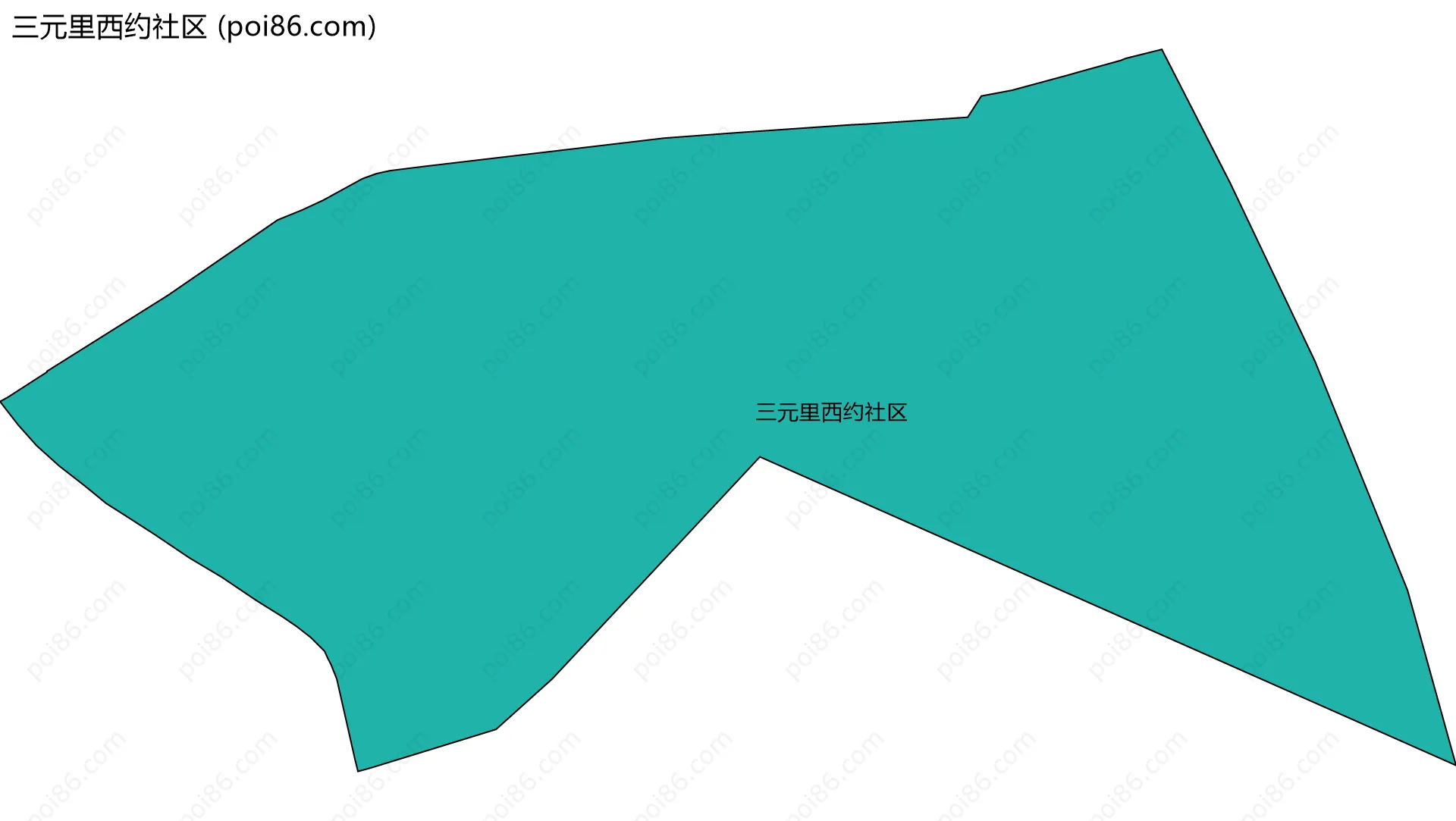 三元里西约社区边界地图