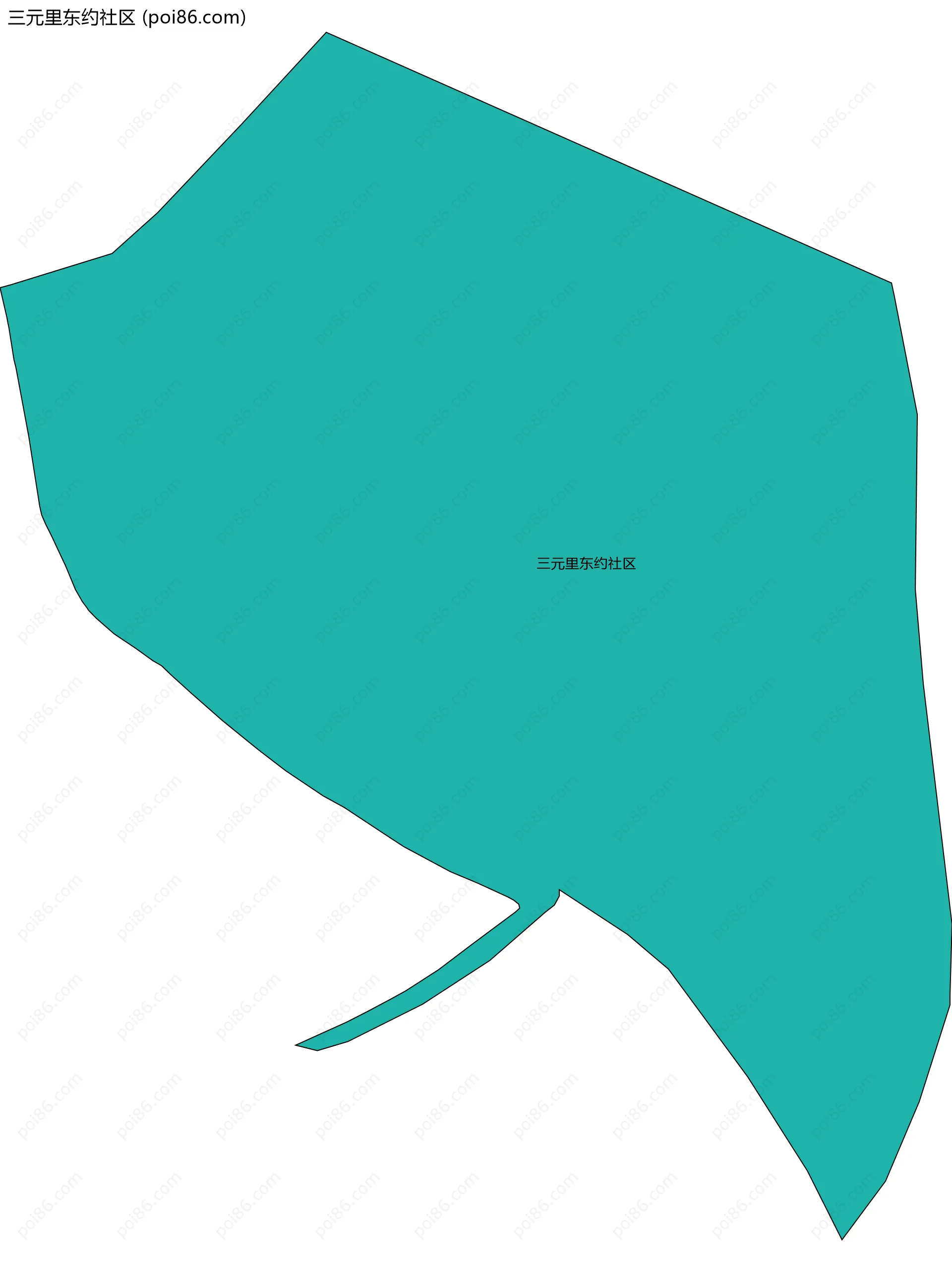 三元里东约社区边界地图