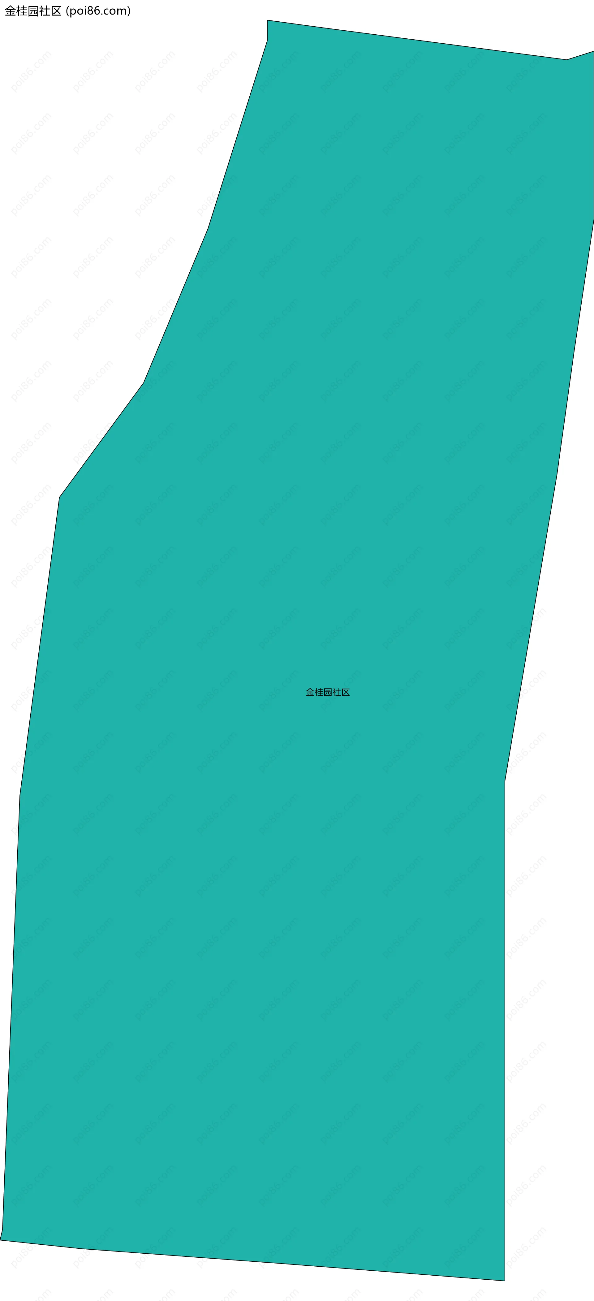 金桂园社区边界地图