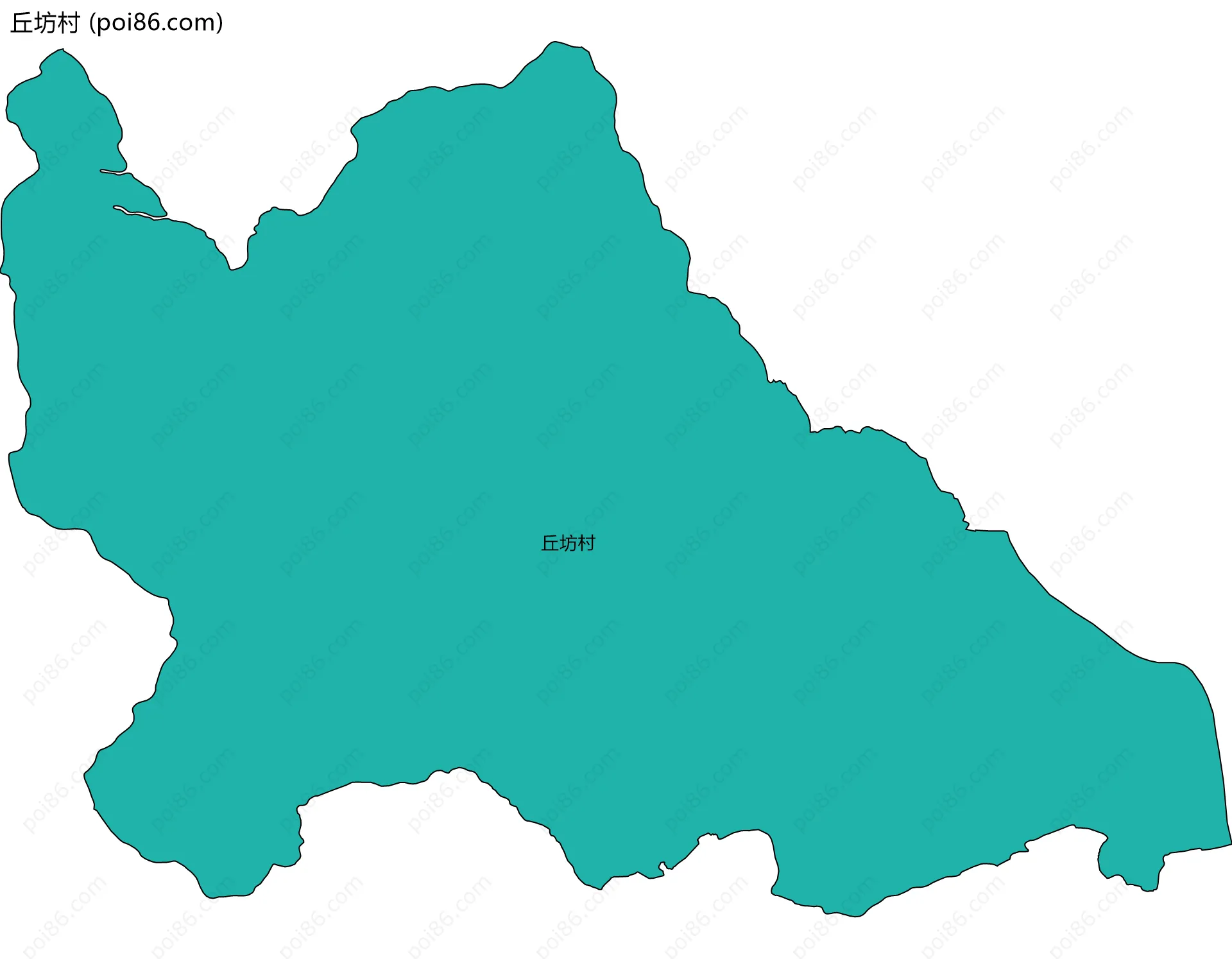 丘坊村边界地图