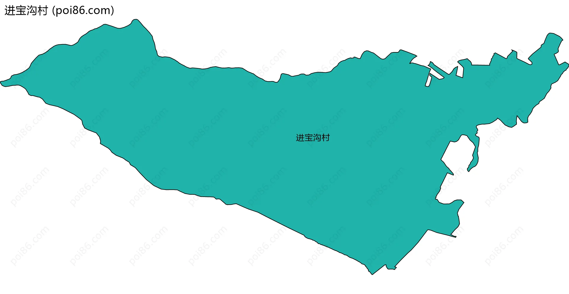 进宝沟村边界地图