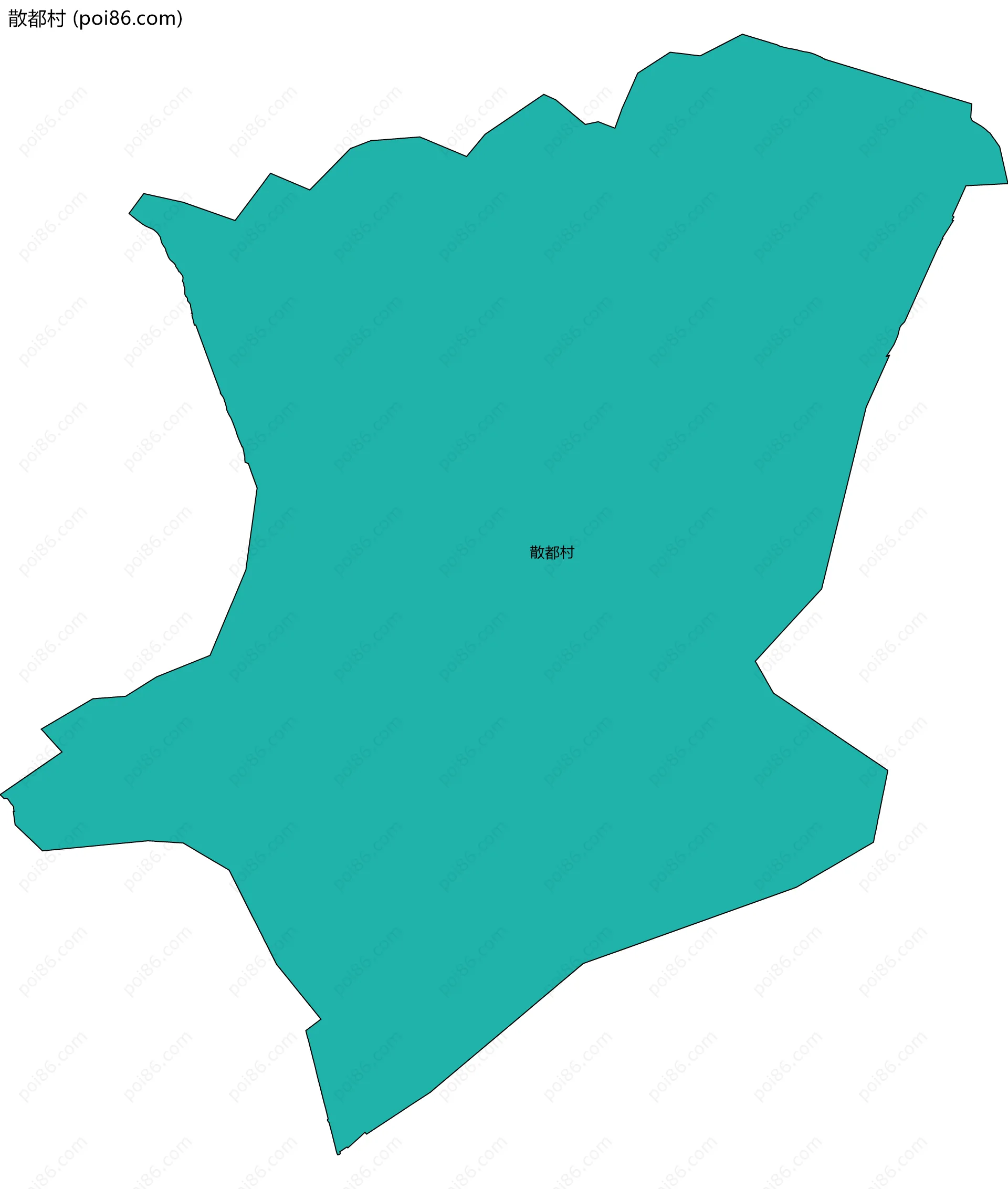 散都村边界地图