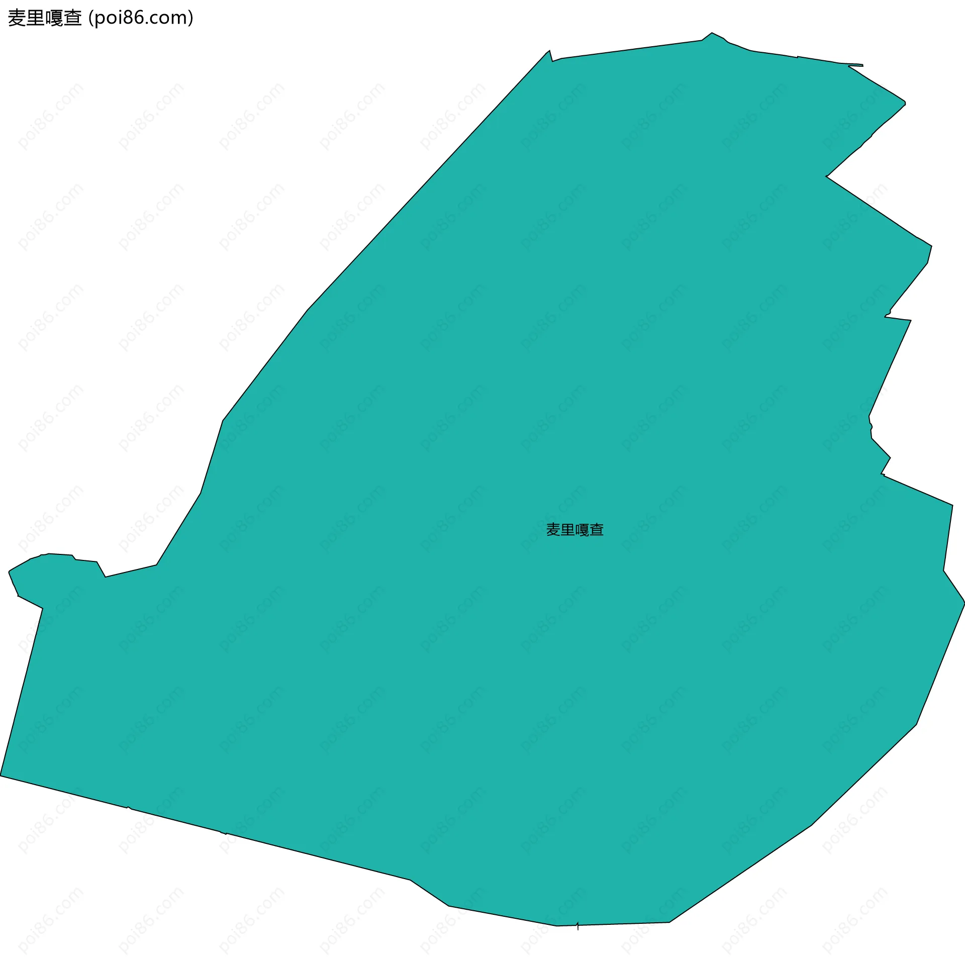 麦里嘎查边界地图