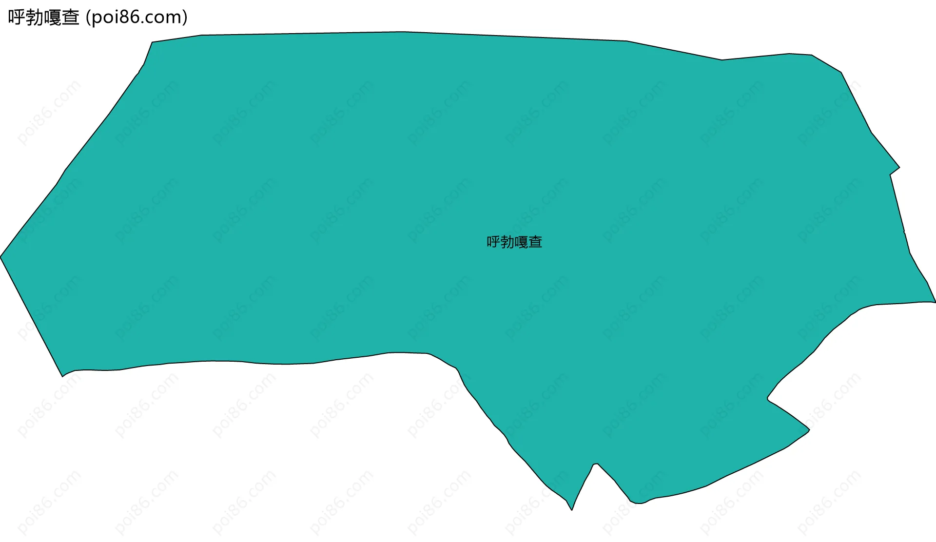 呼勃嘎查边界地图