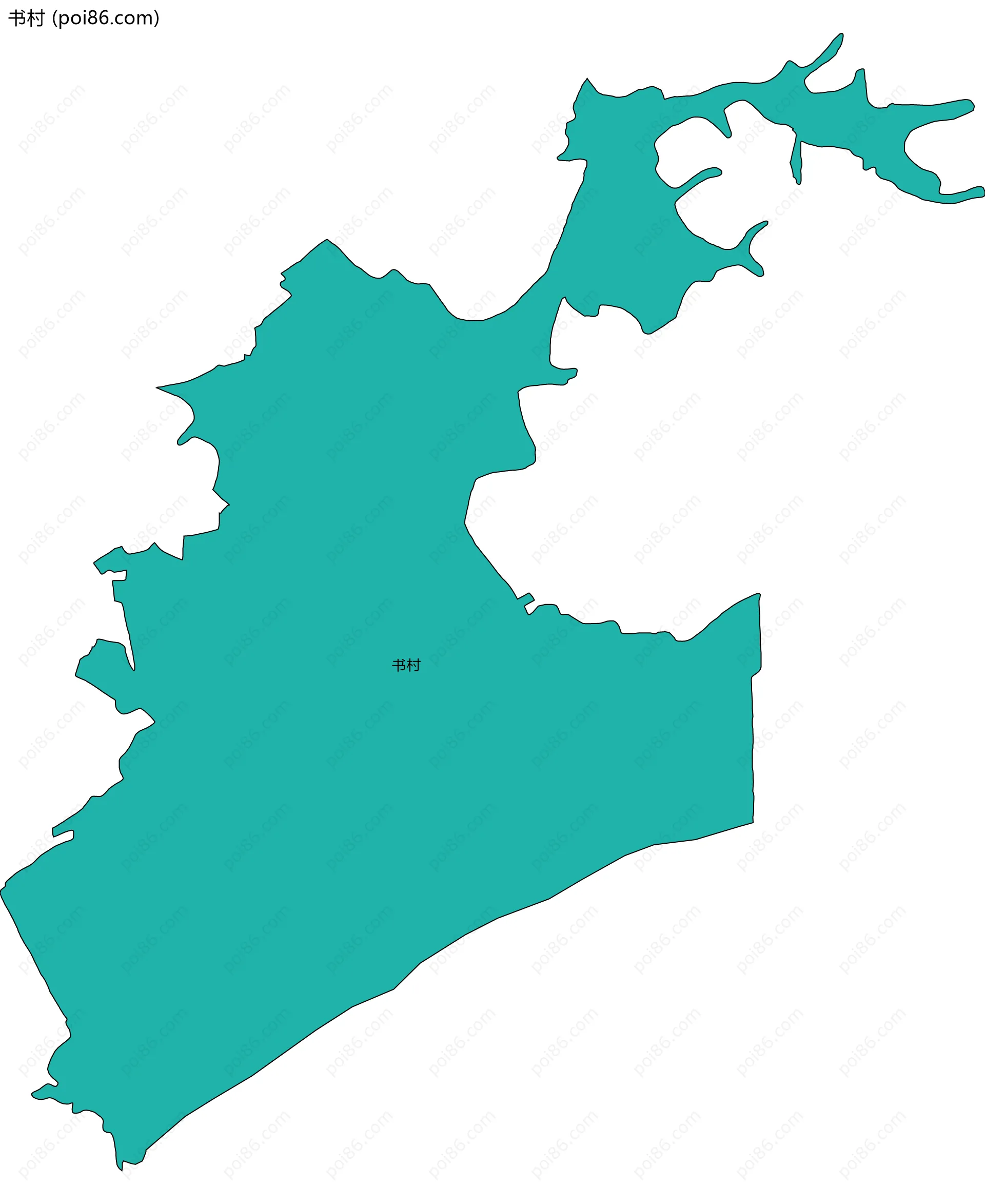 书村边界地图