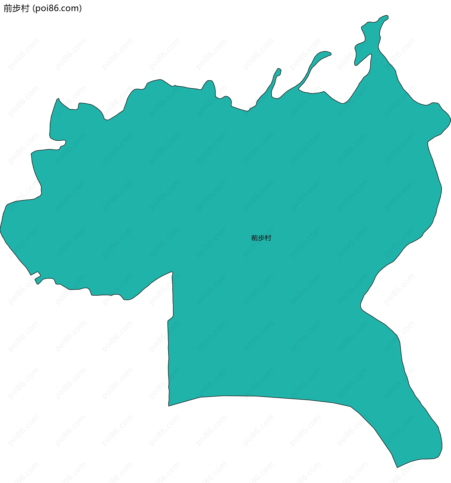 前步村边界地图