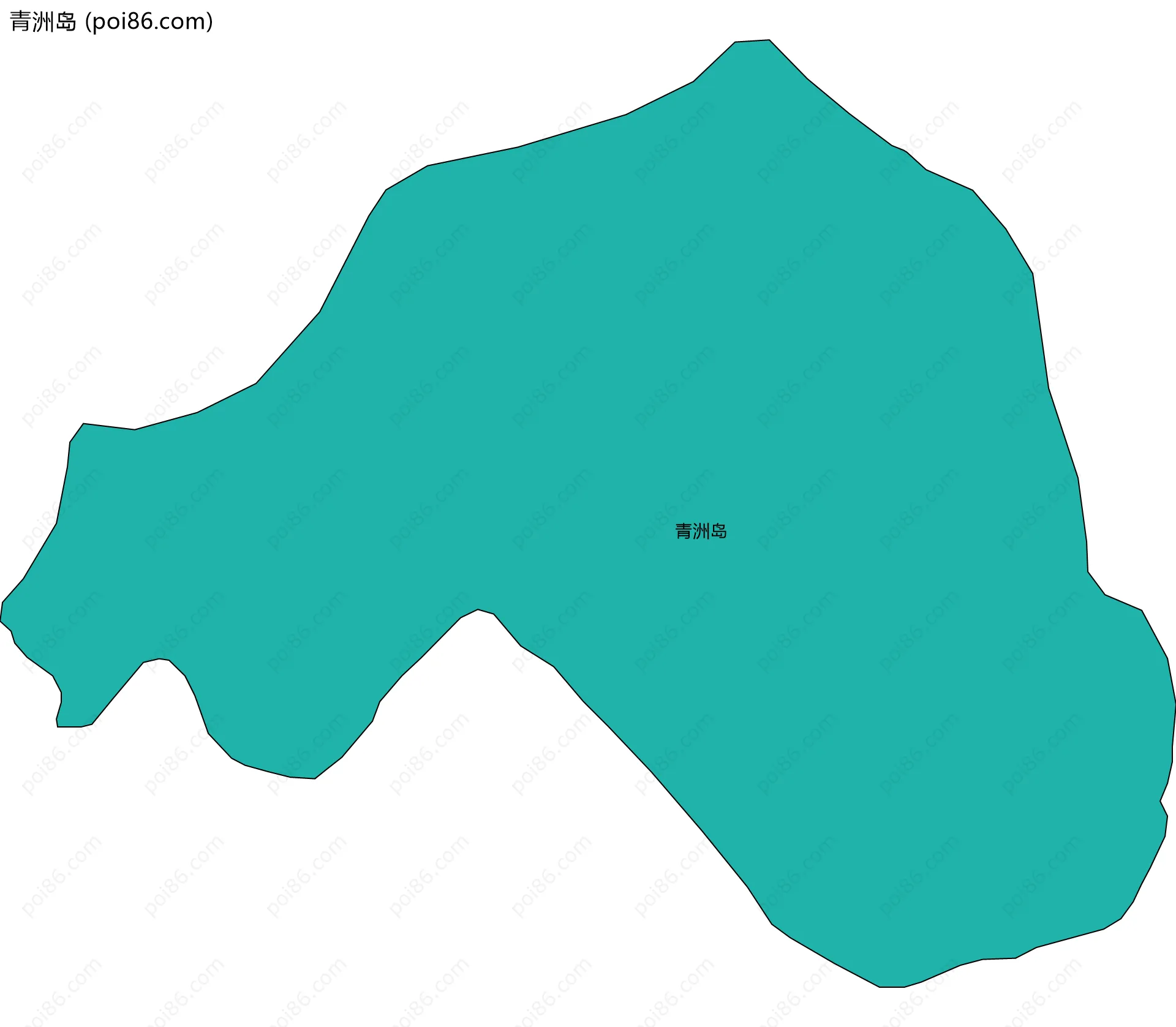 青洲岛边界地图