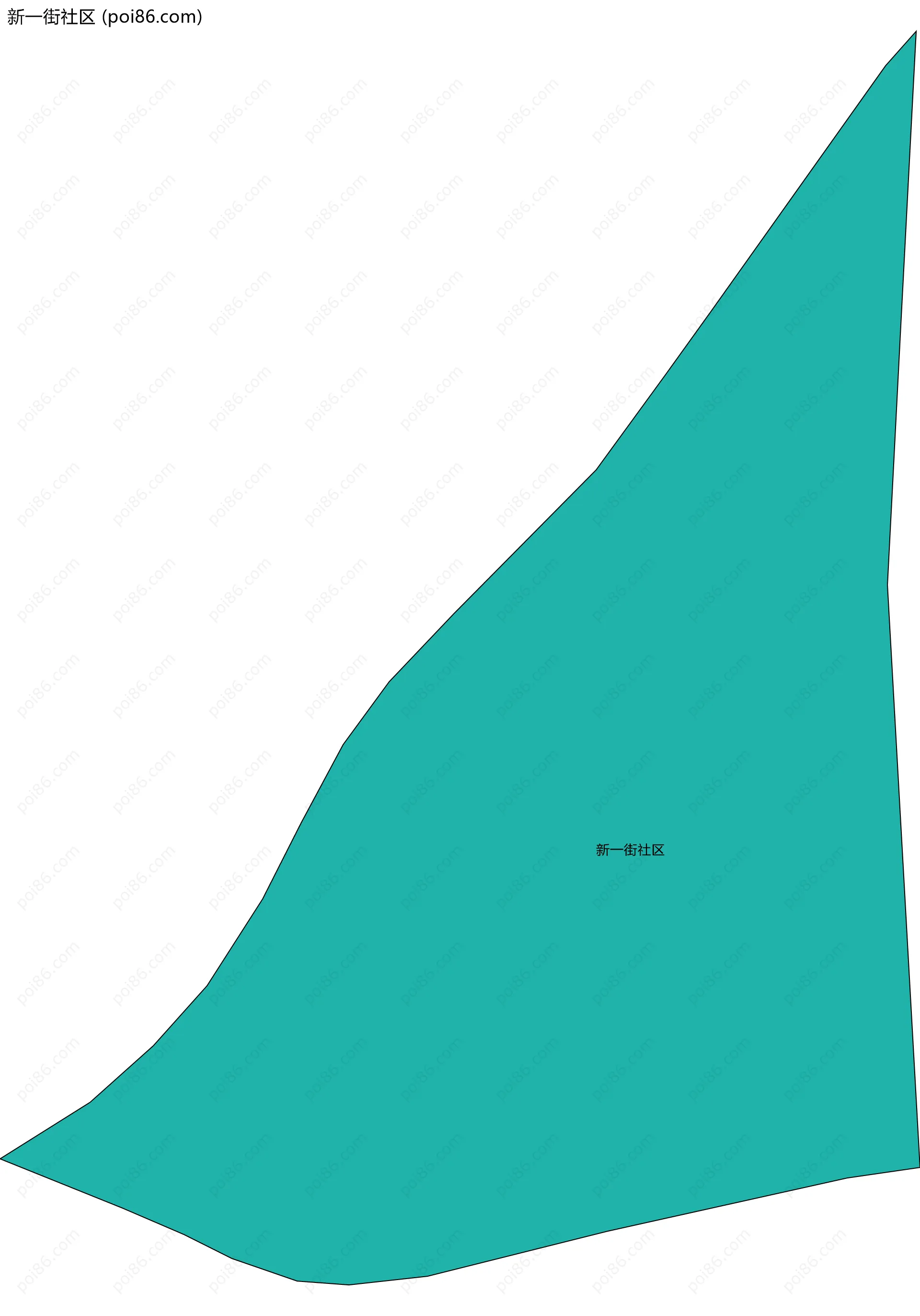 新一街社区边界地图