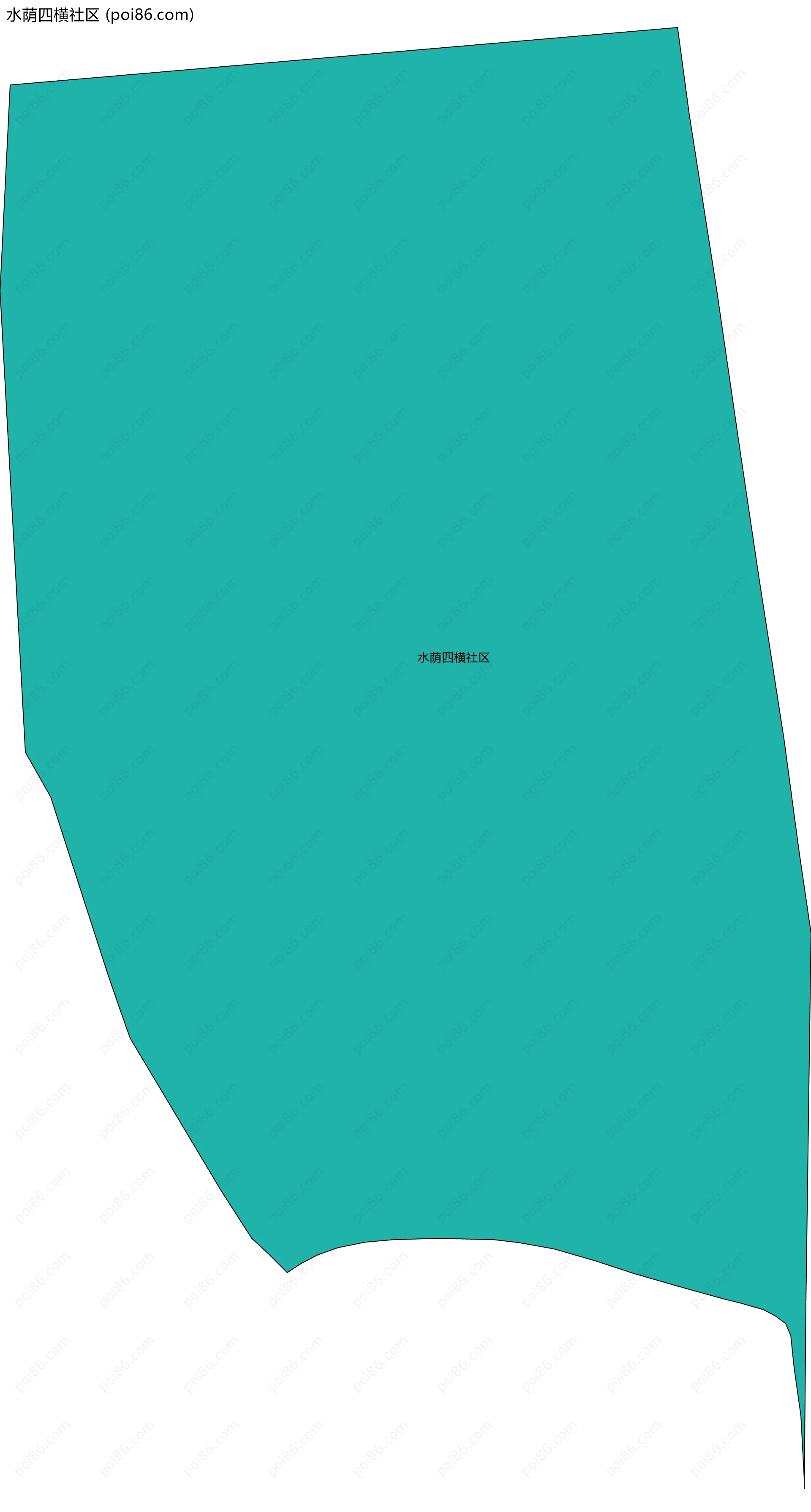 水荫四横社区边界地图