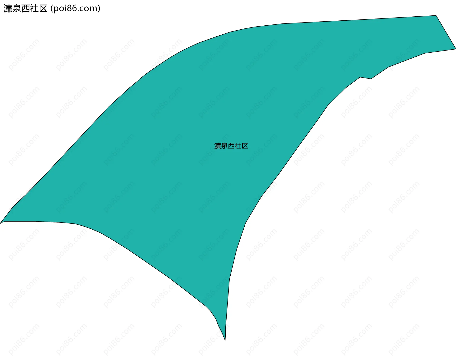 濂泉西社区边界地图