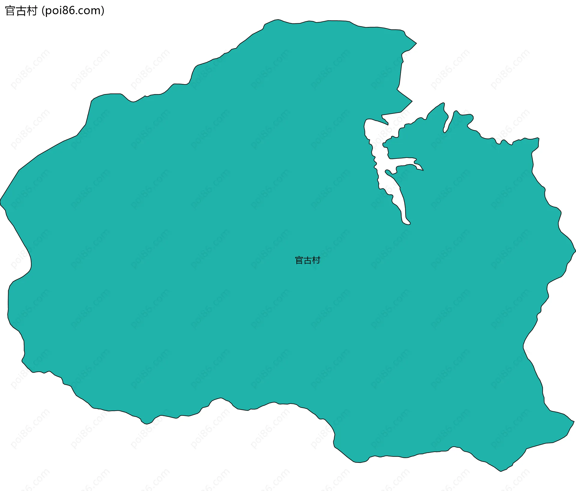 官古村边界地图