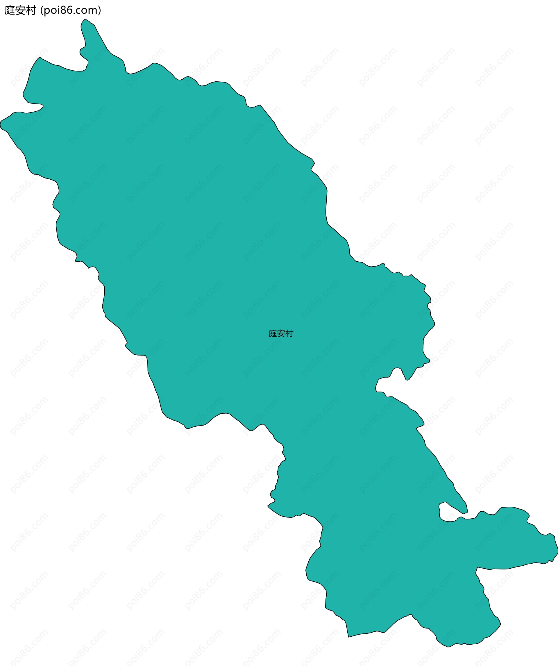 庭安村边界地图
