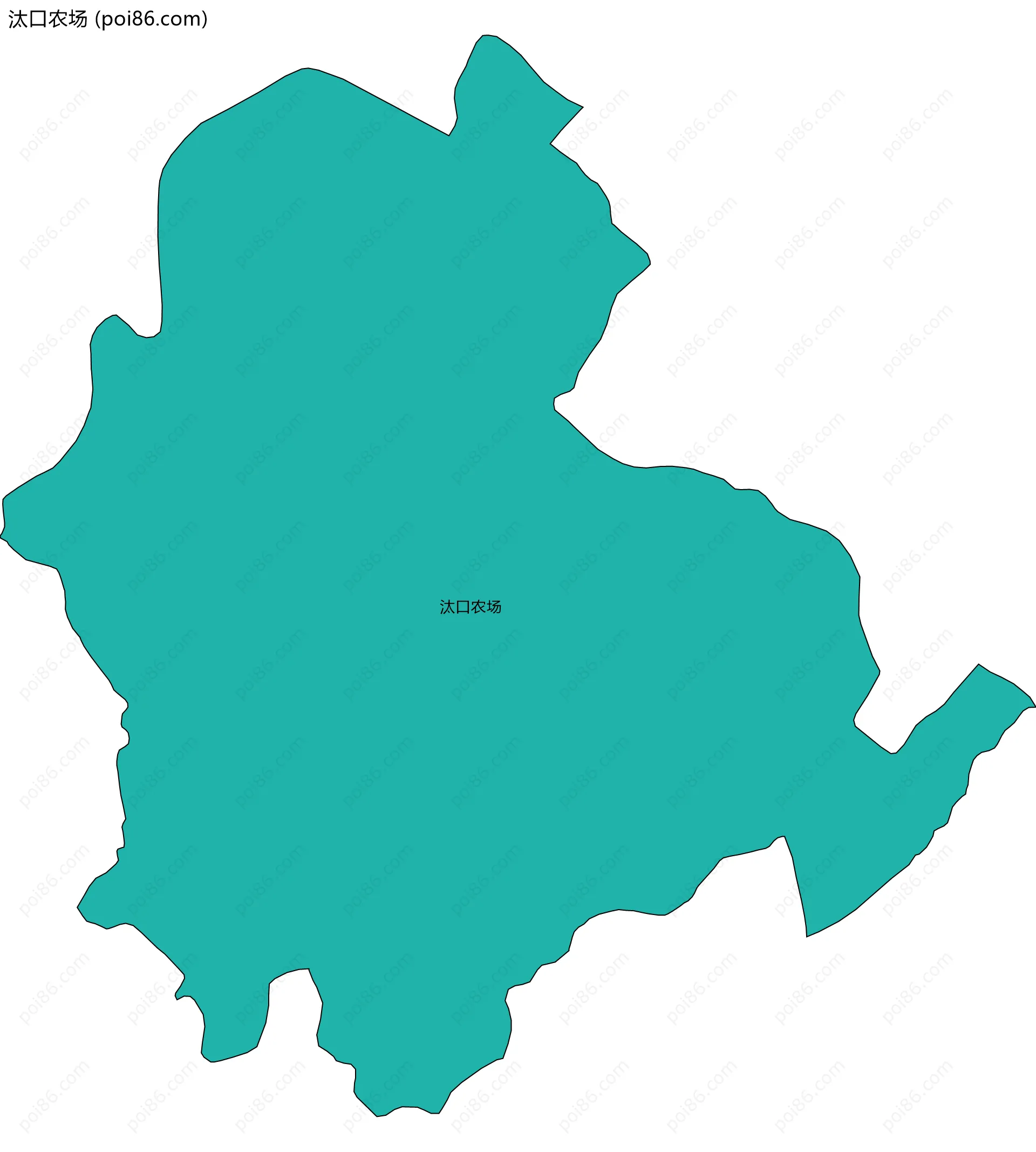 汰口农场边界地图