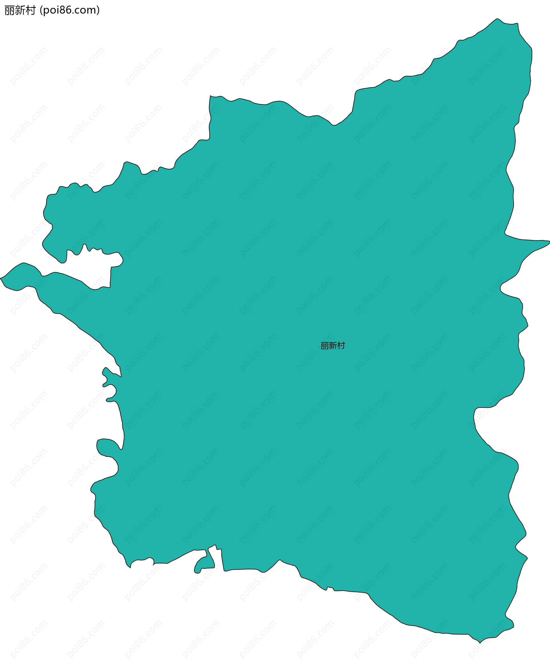 丽新村边界地图