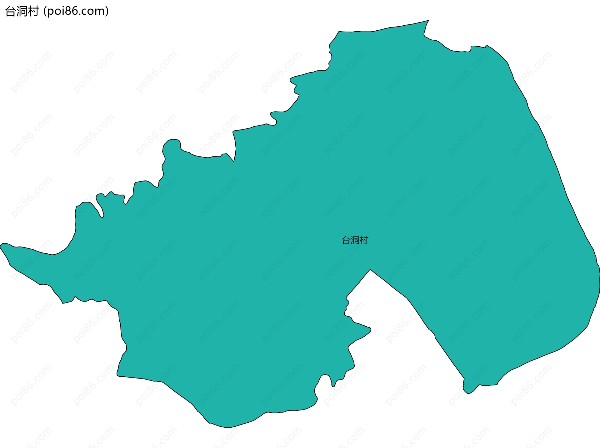 台洞村边界地图