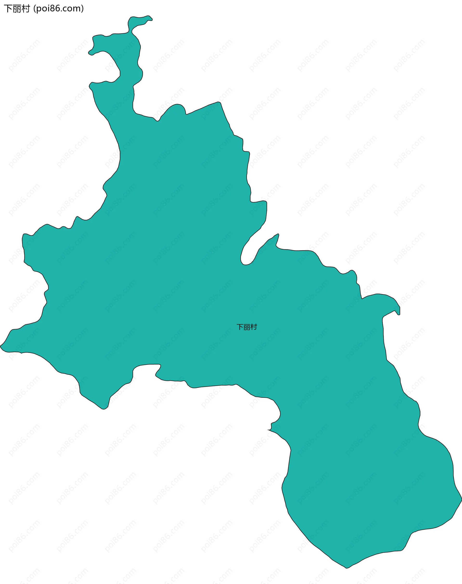 下丽村边界地图