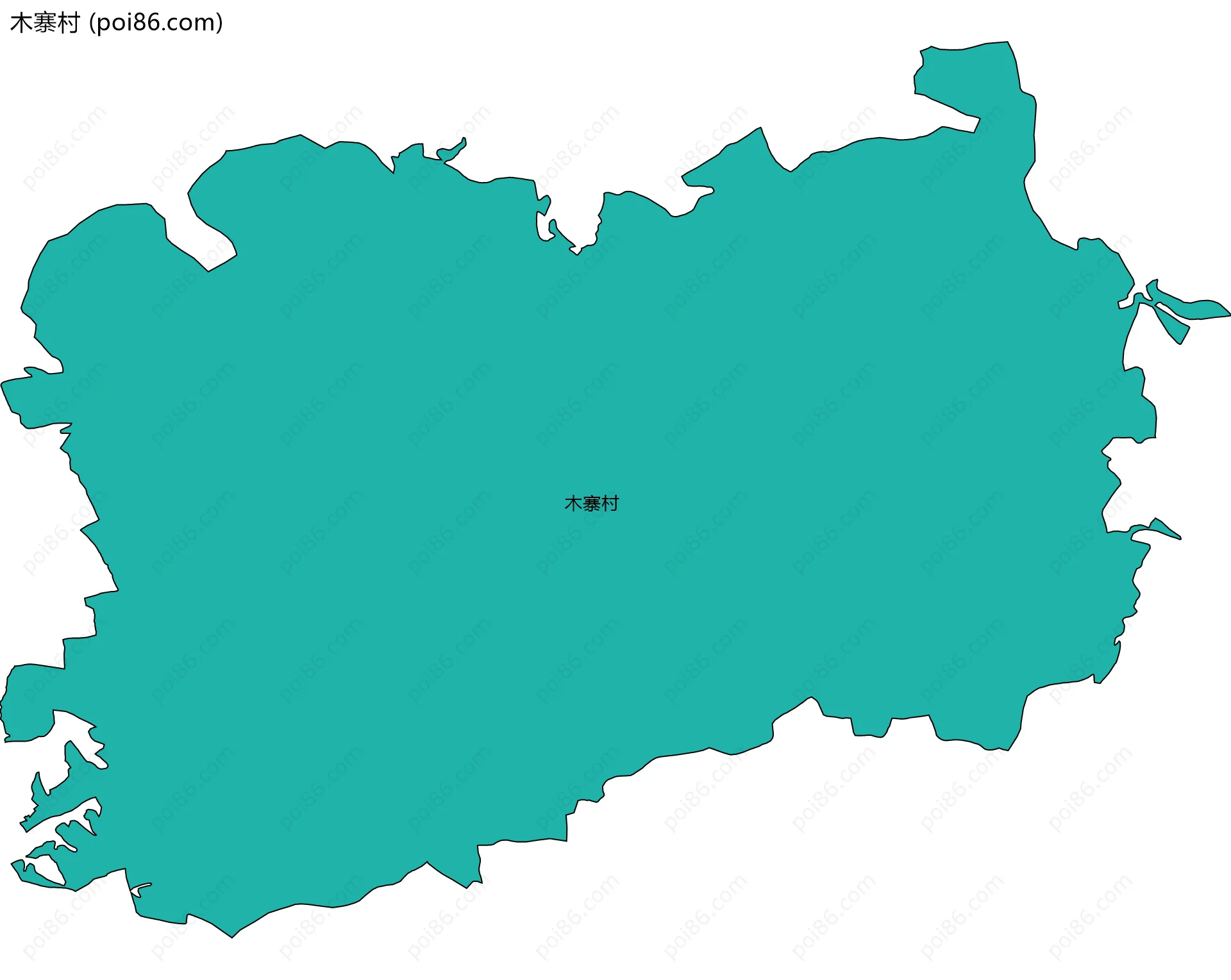 木寨村边界地图