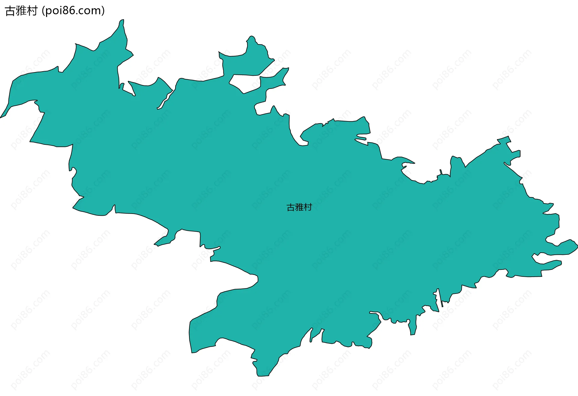 古雅村边界地图