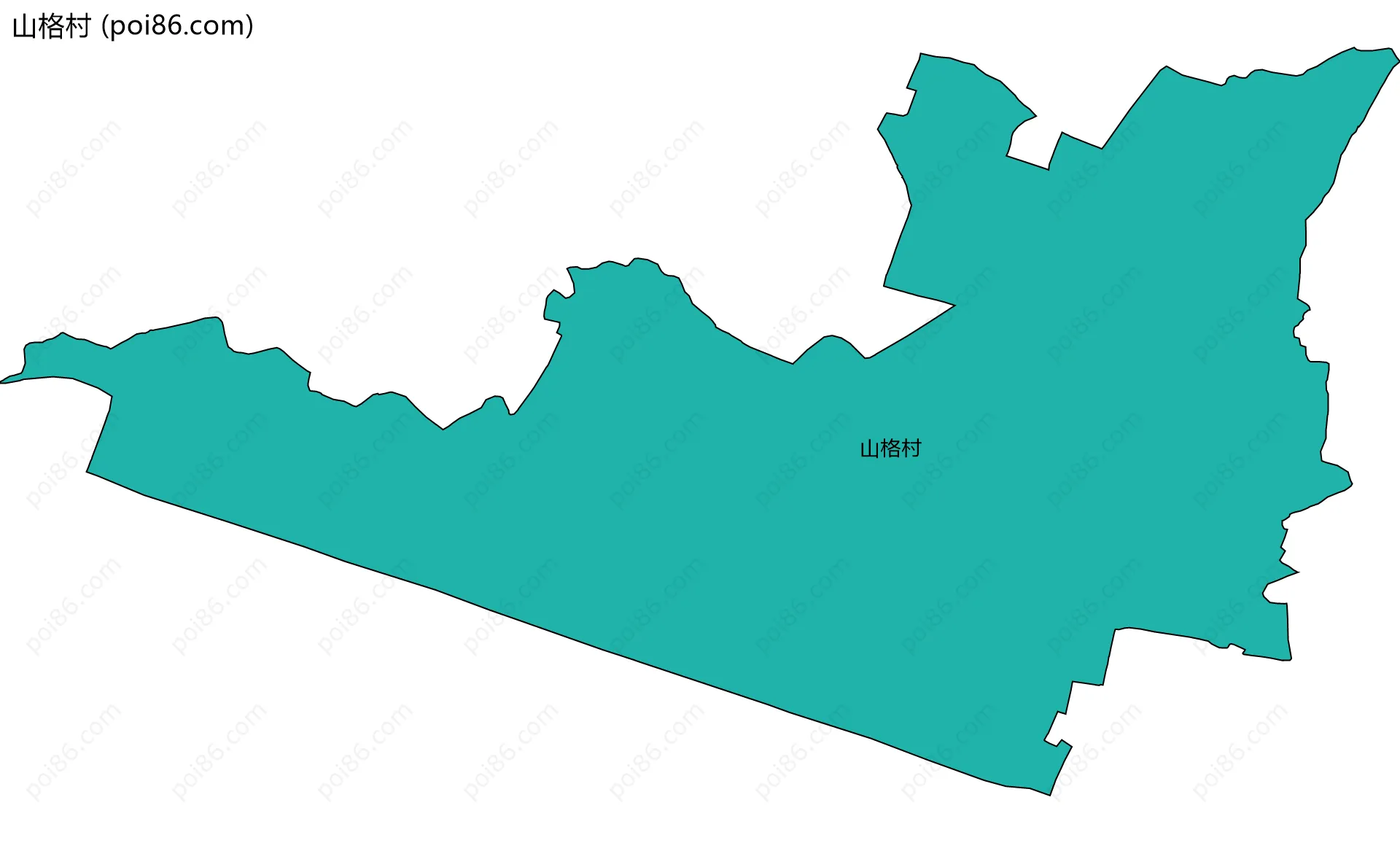 山格村边界地图