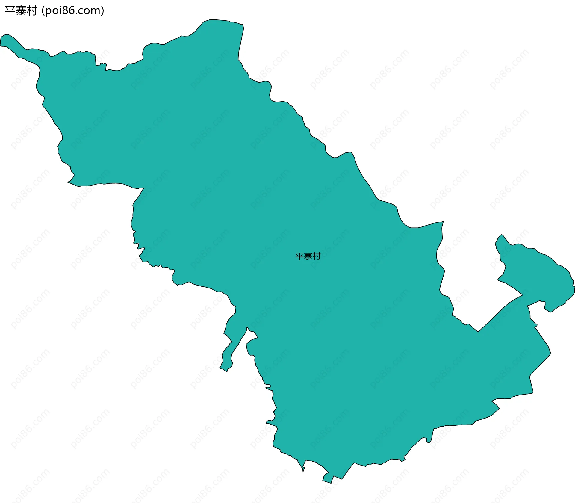 平寨村边界地图