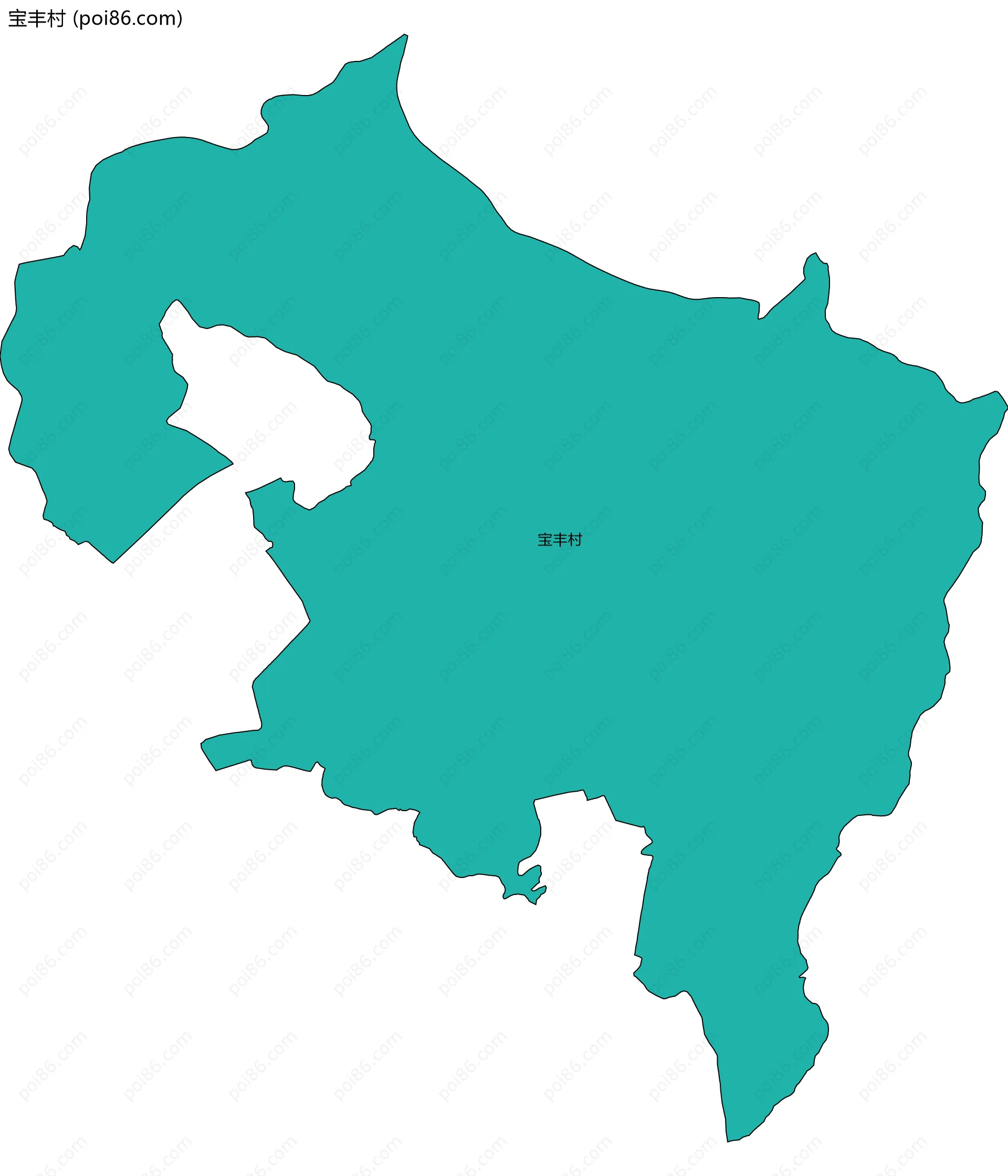 宝丰村边界地图