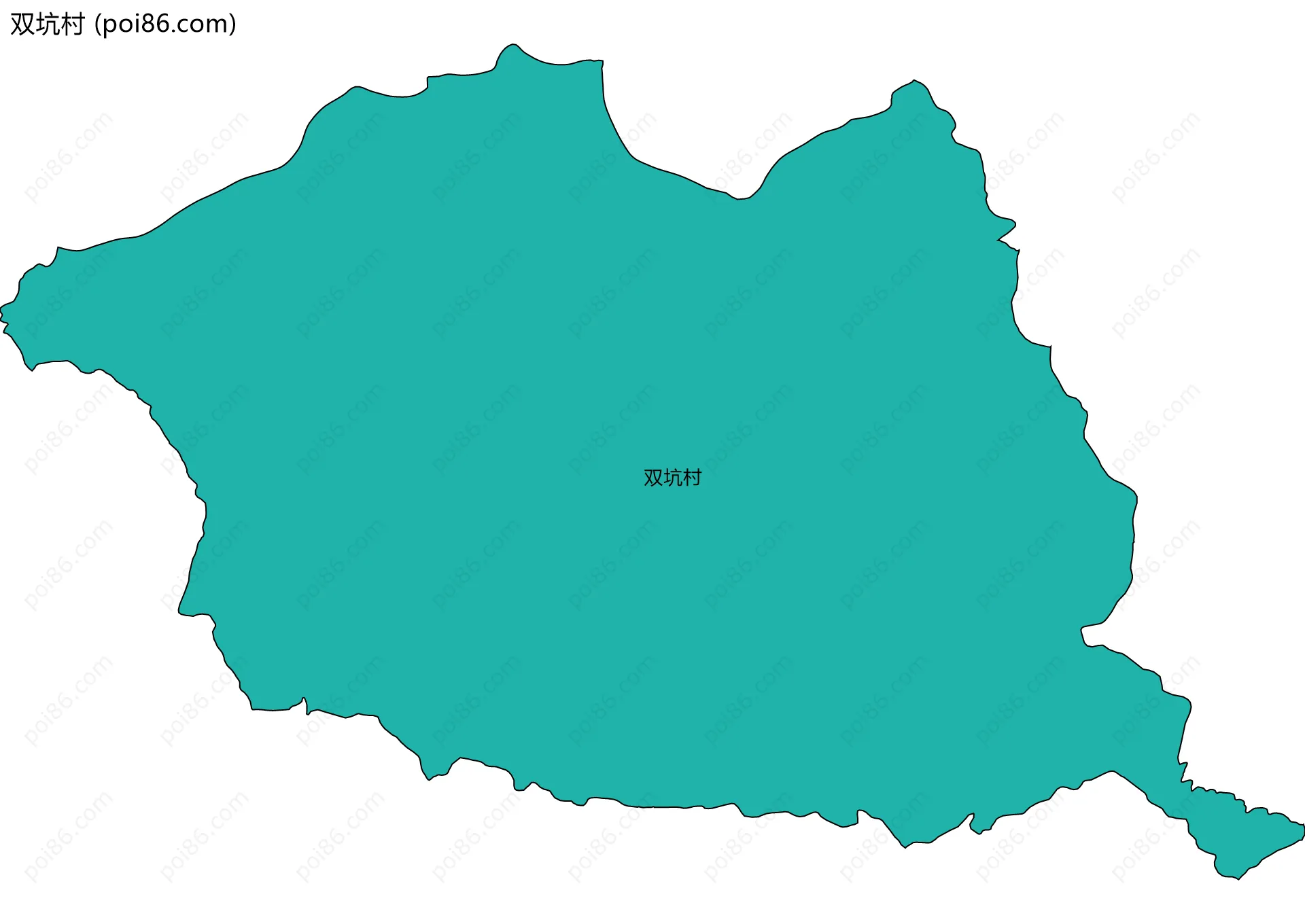 双坑村边界地图