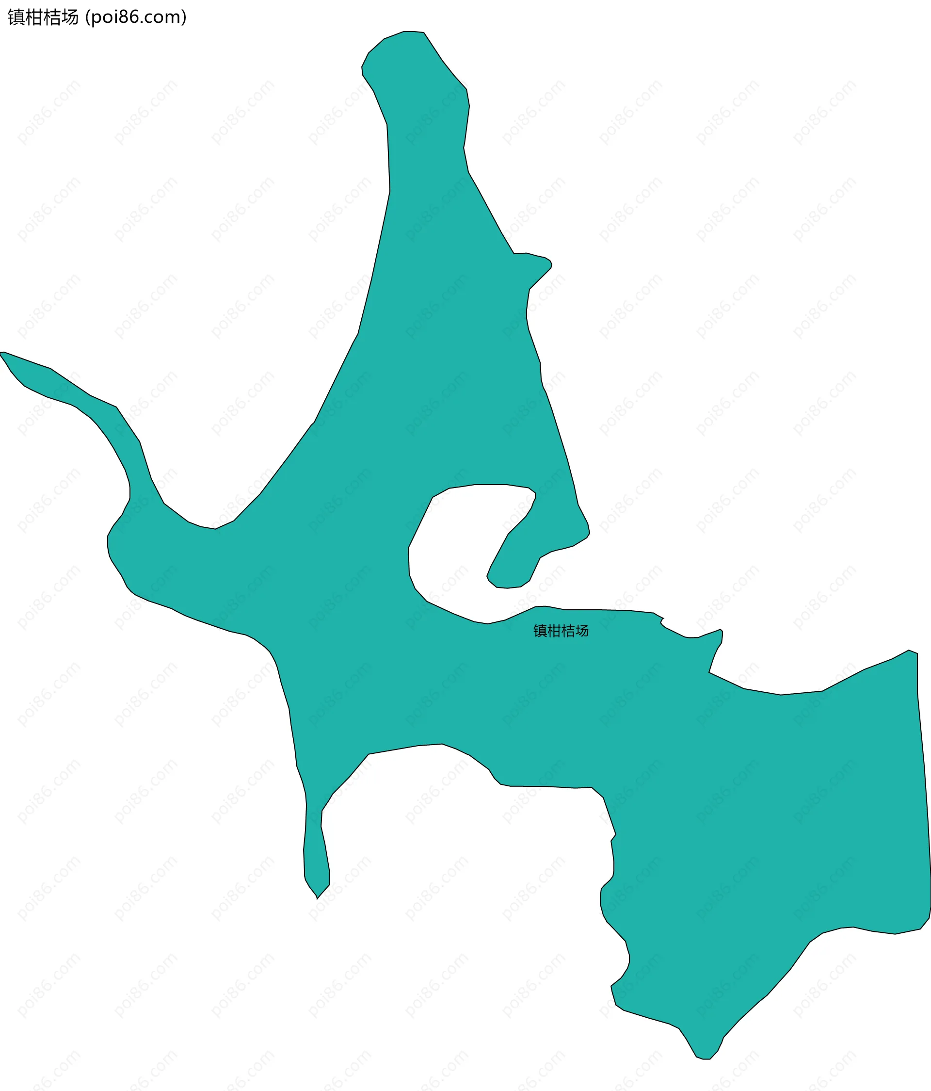 镇柑桔场边界地图