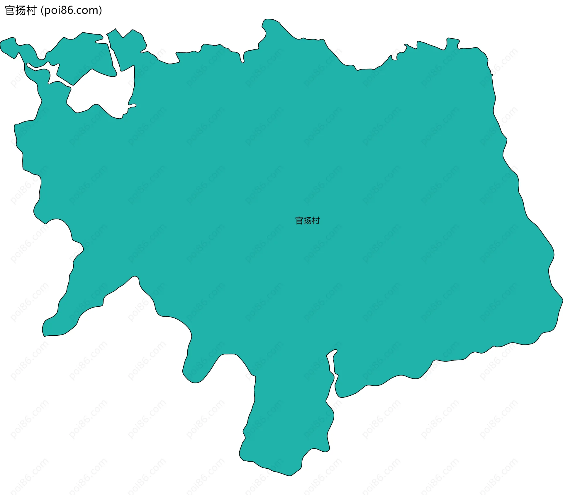 官扬村边界地图