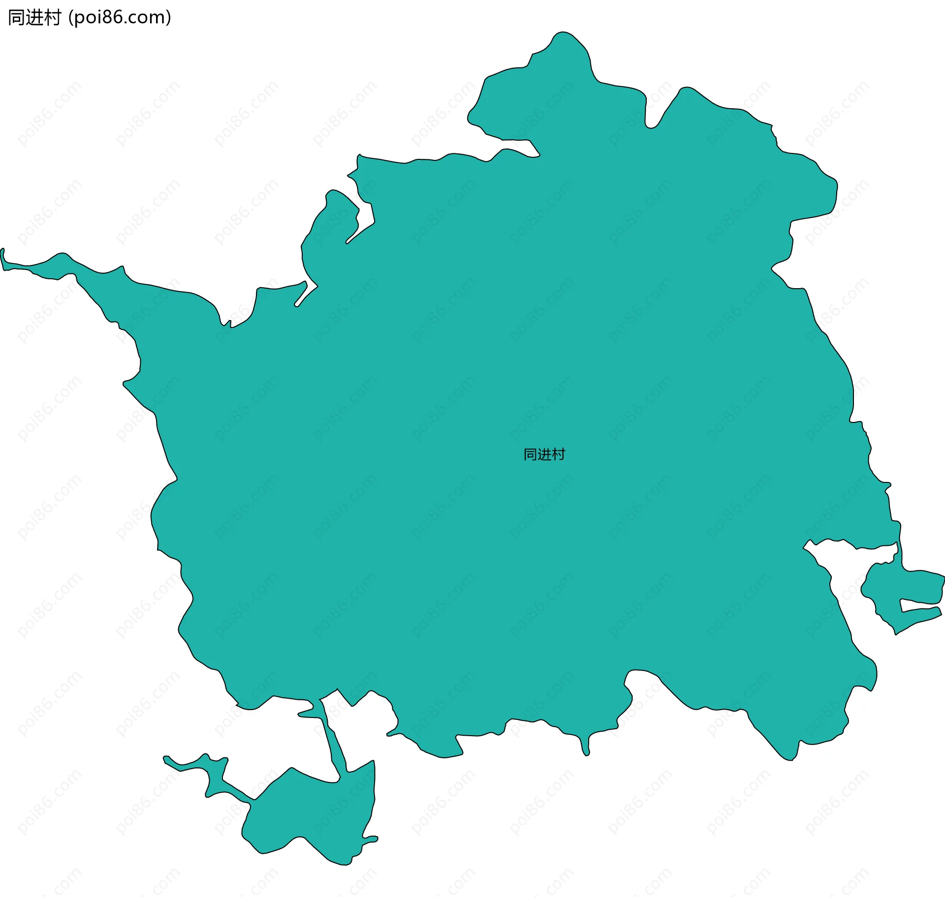 同进村边界地图