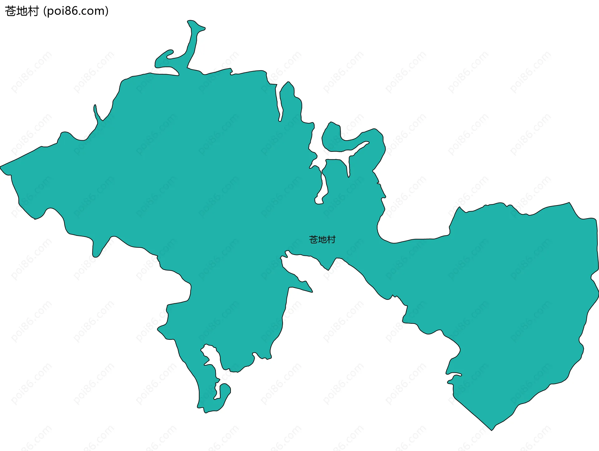 苍地村边界地图