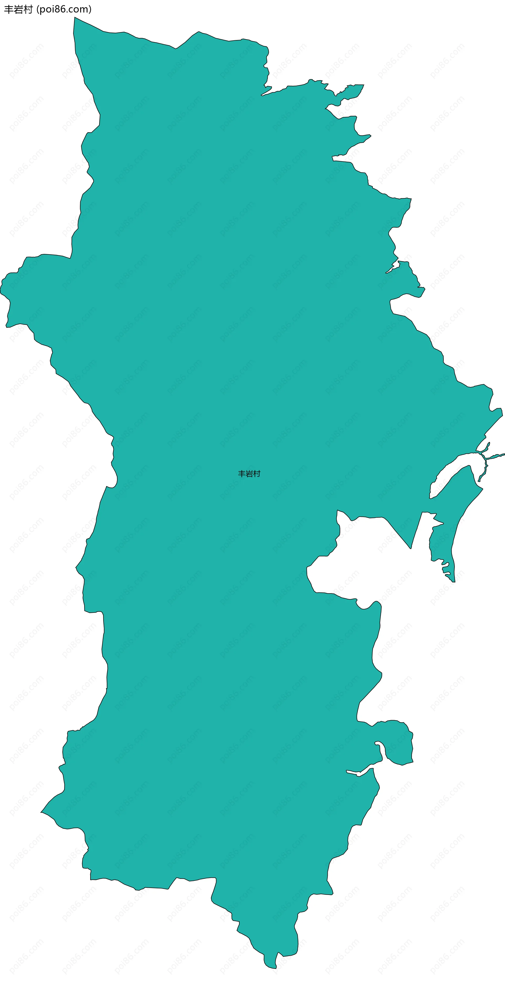 丰岩村边界地图