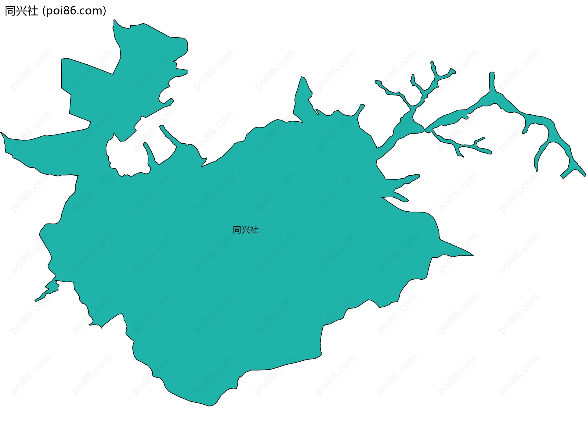 同兴社边界地图