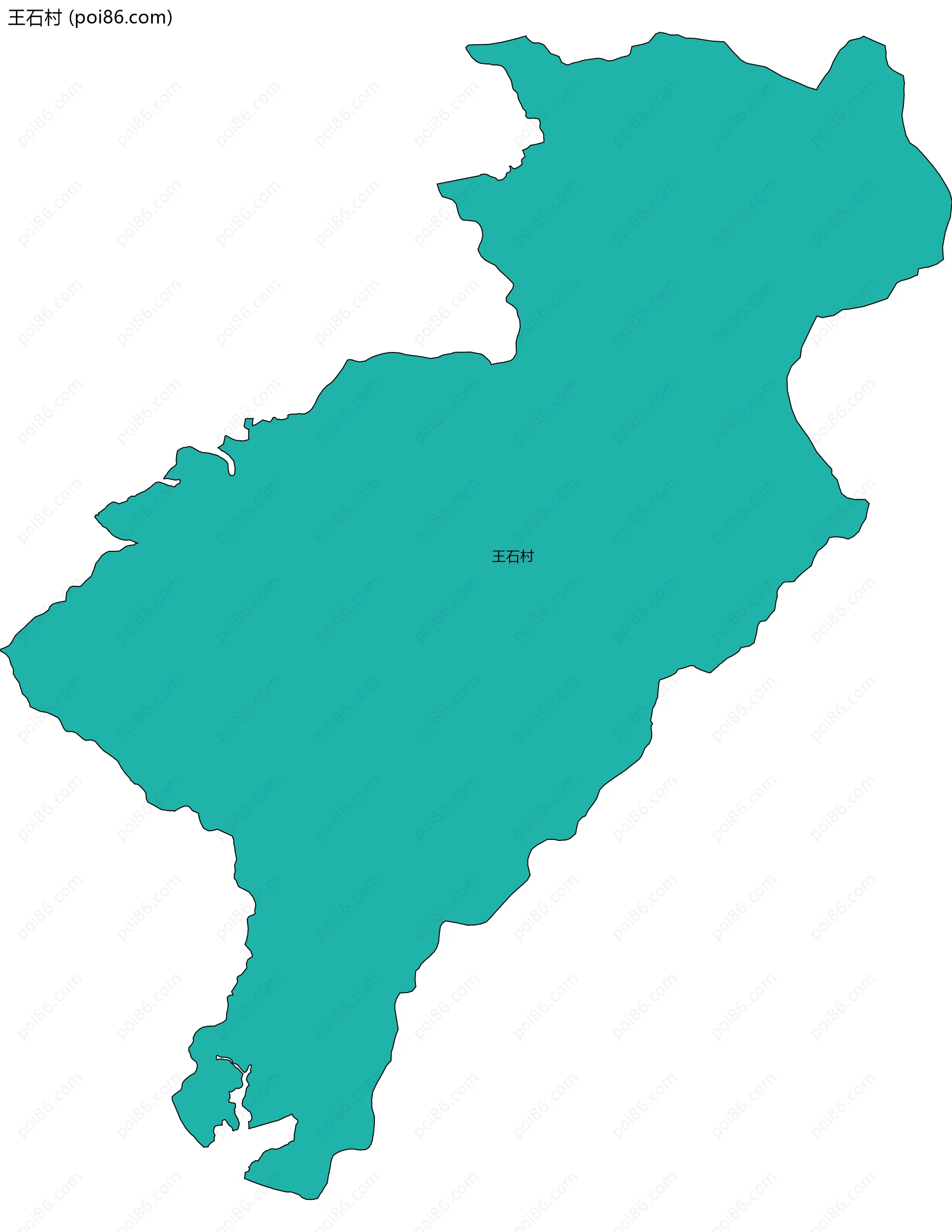 王石村边界地图