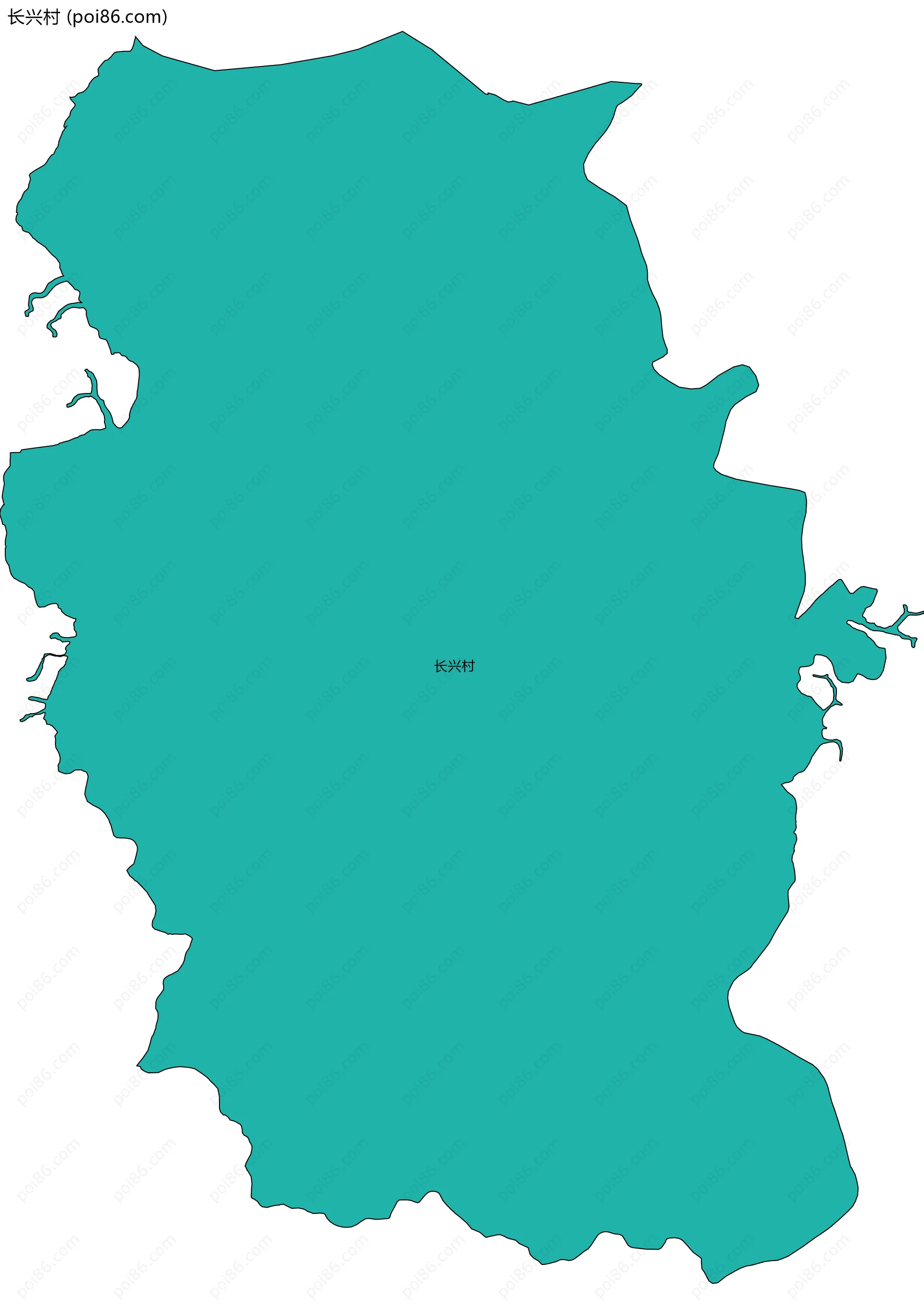 长兴村边界地图