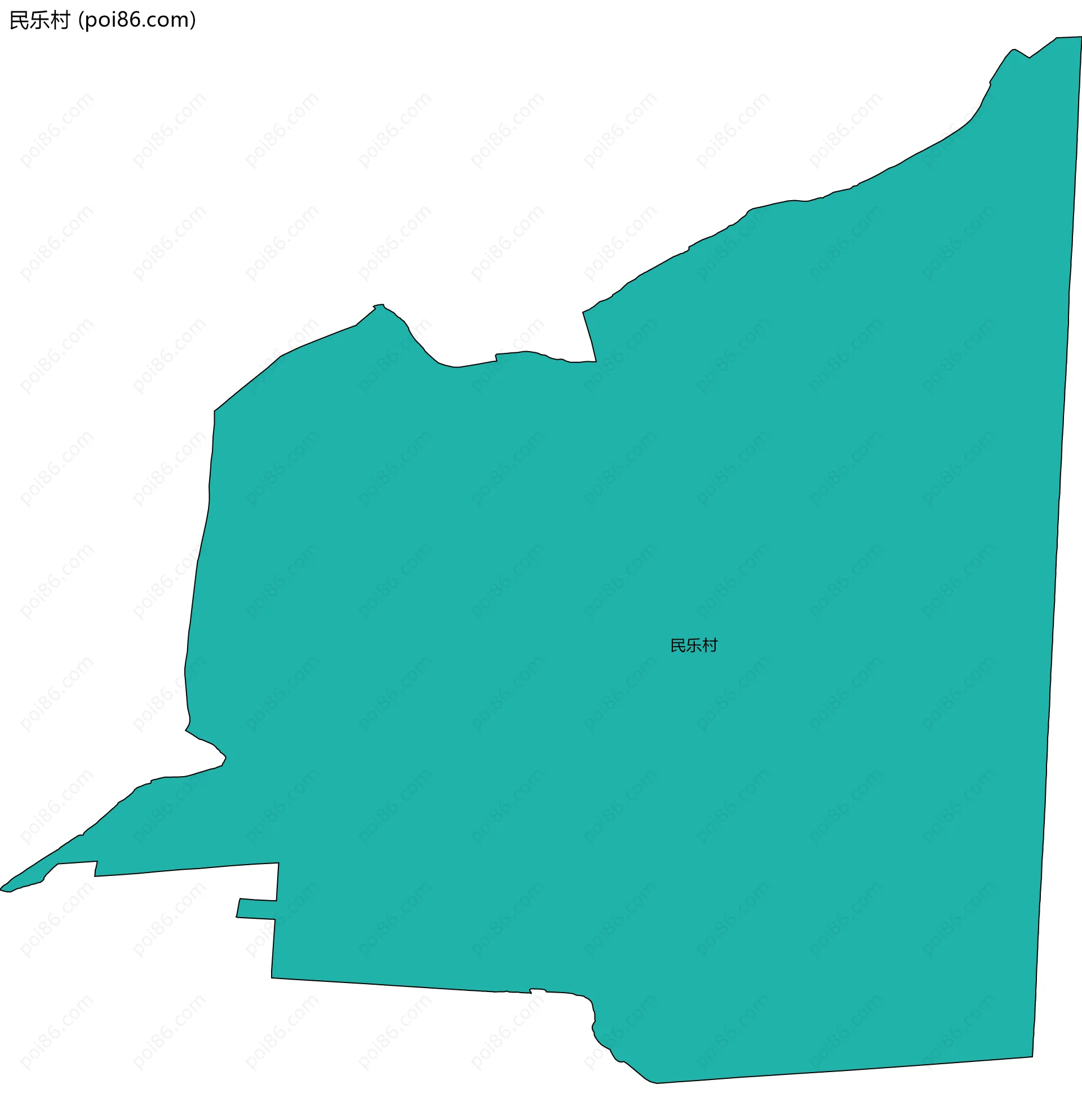 民乐村边界地图