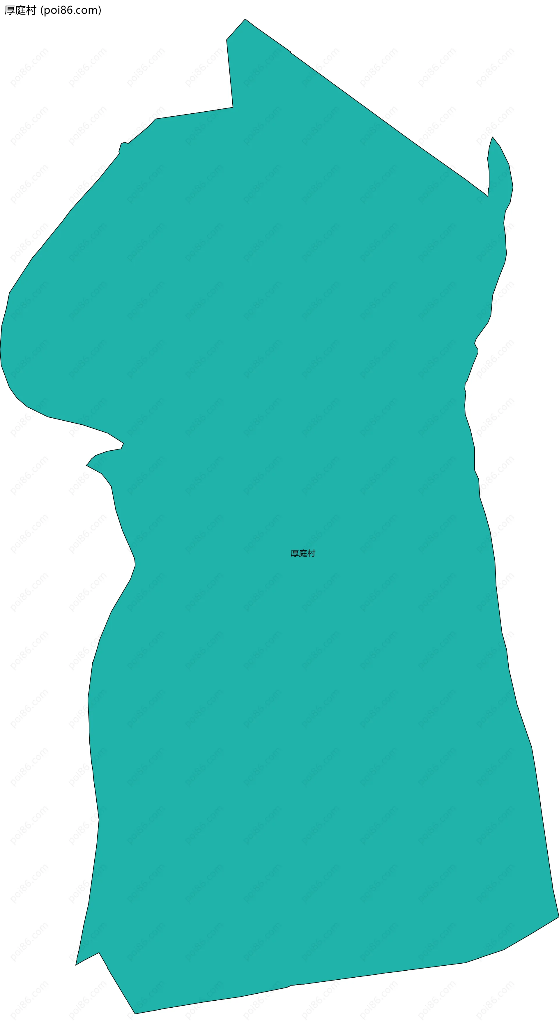 厚庭村边界地图