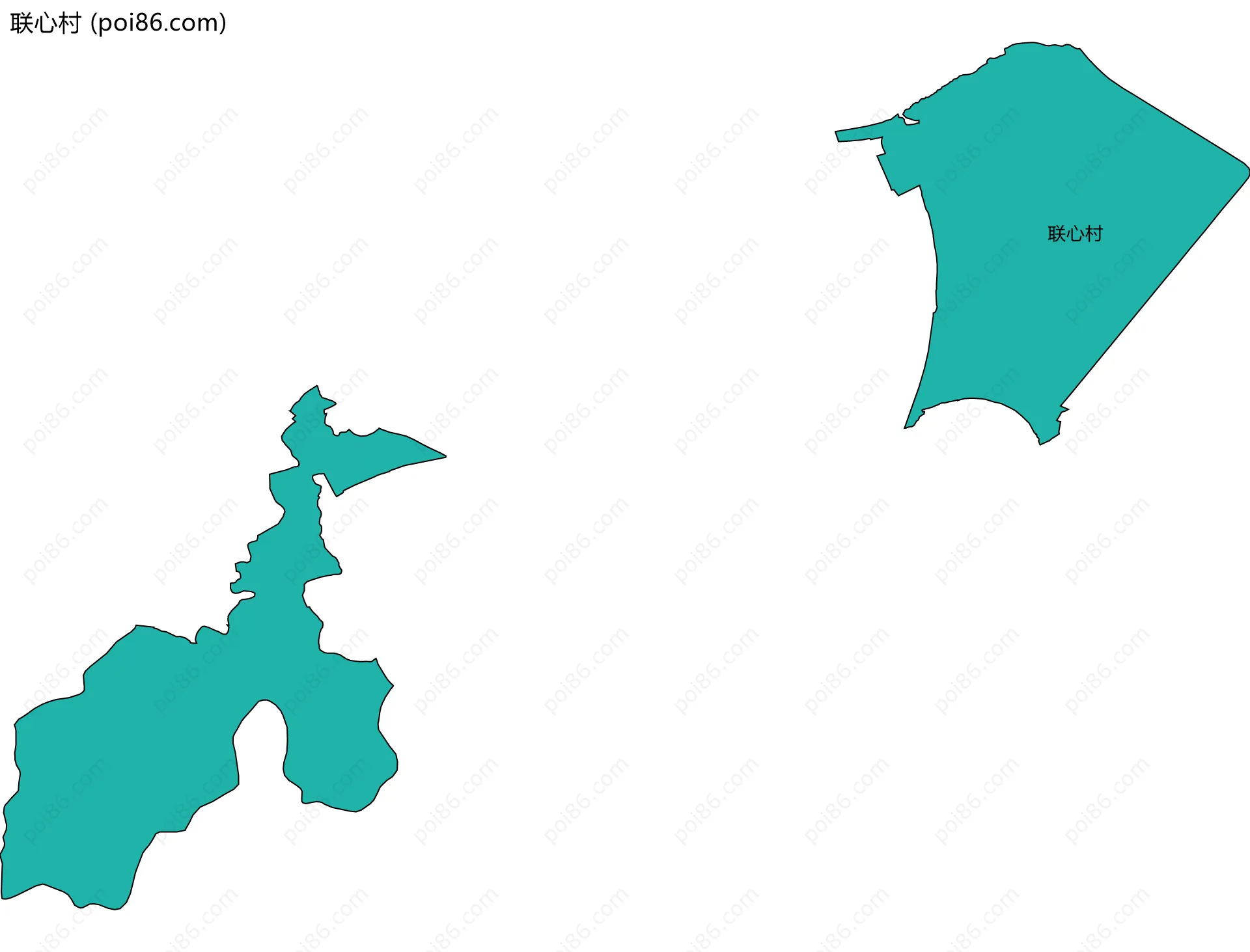 联心村边界地图