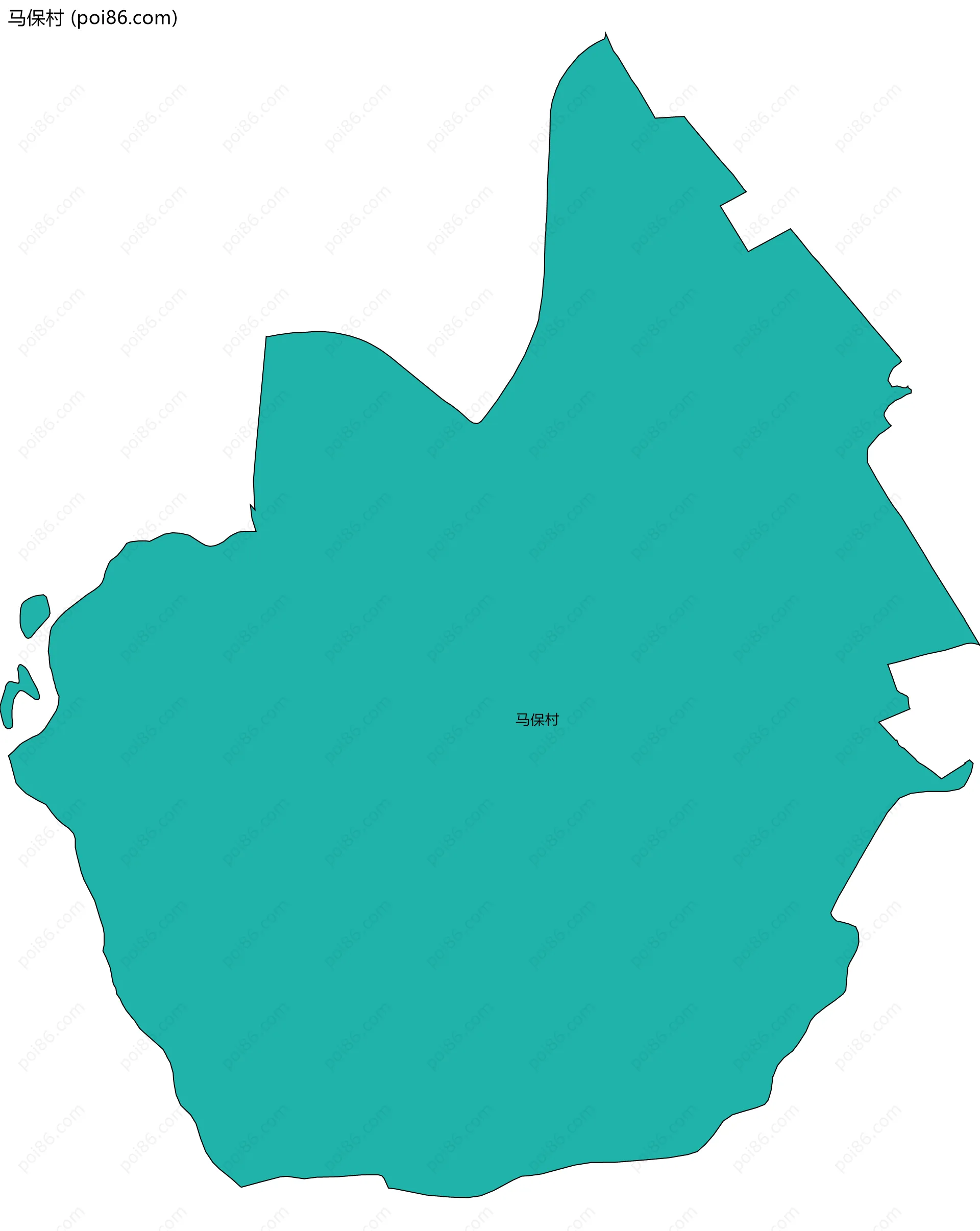 马保村边界地图