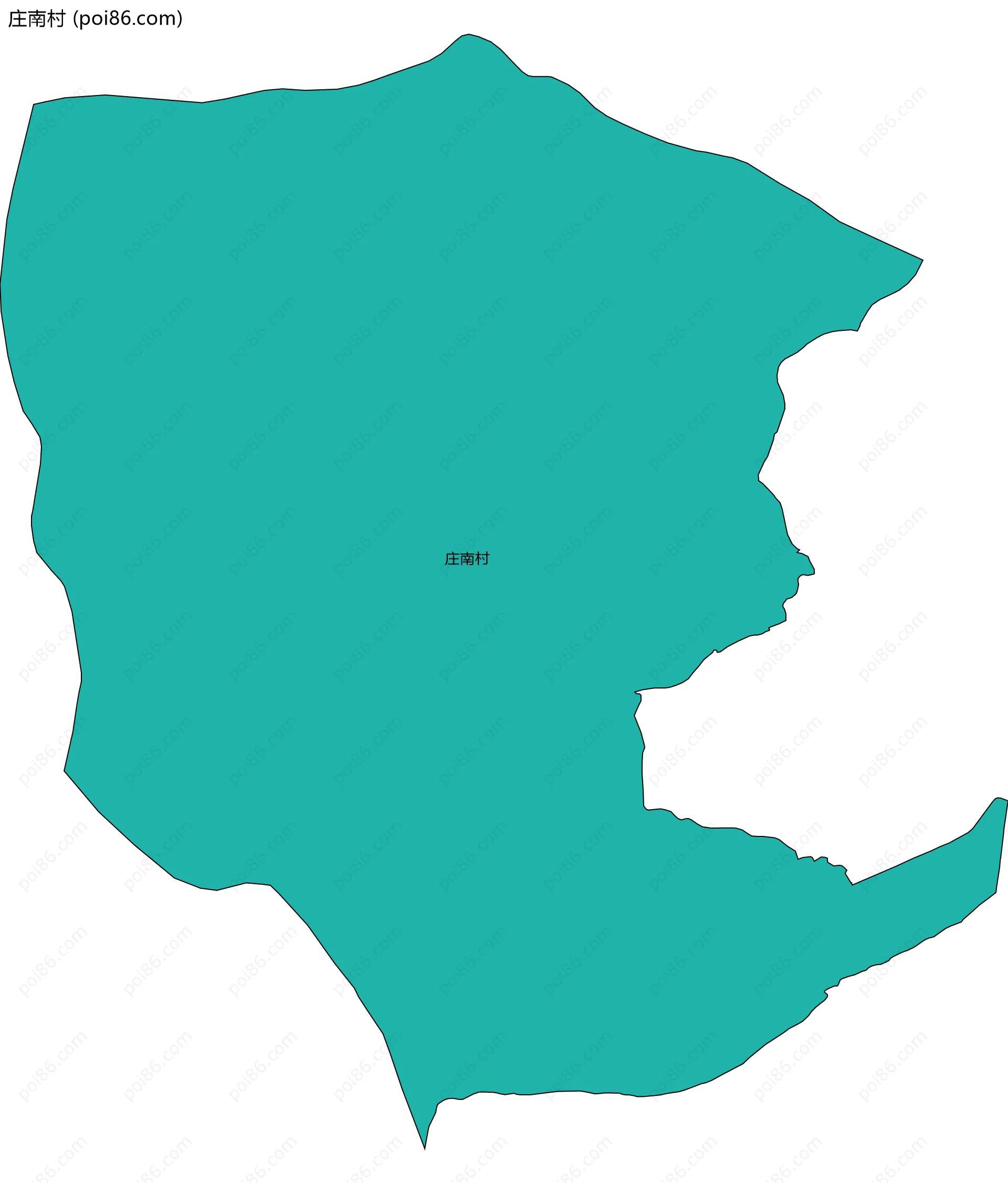 庄南村边界地图