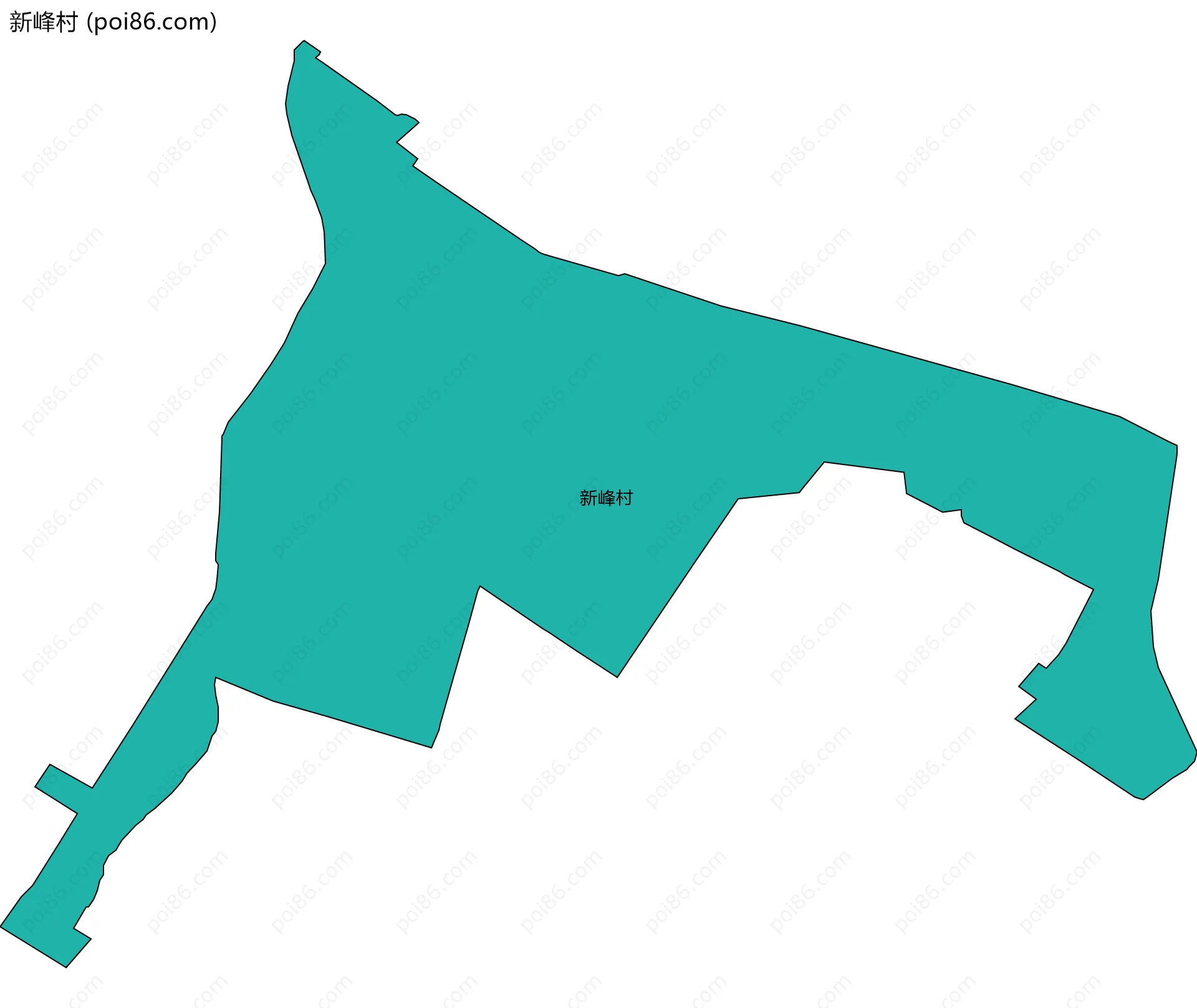 新峰村边界地图