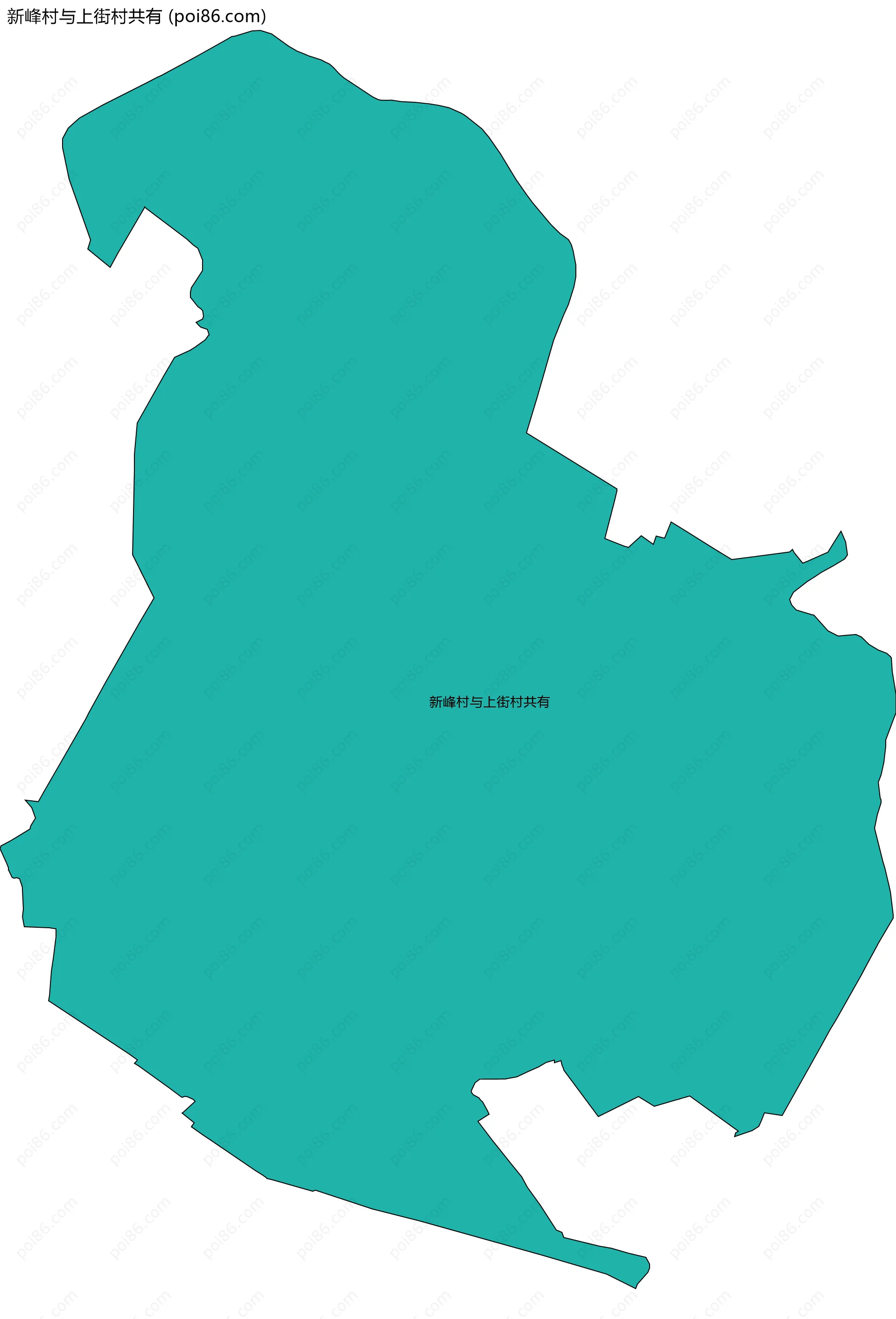 新峰村与上街村共有边界地图